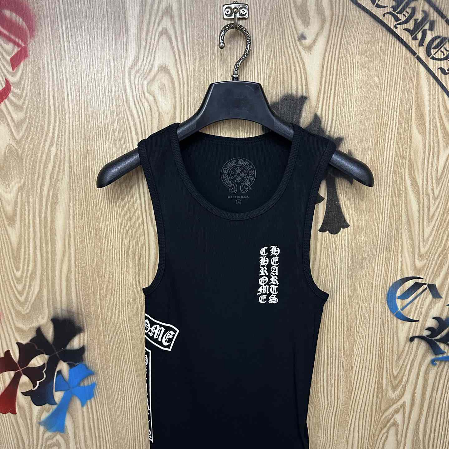 Chrome Hearts Eye Chart Logo Tank Top - DesignerGu
