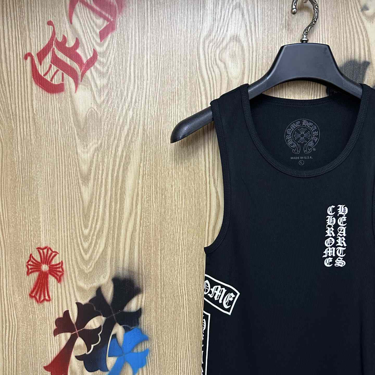 Chrome Hearts Eye Chart Logo Tank Top - DesignerGu