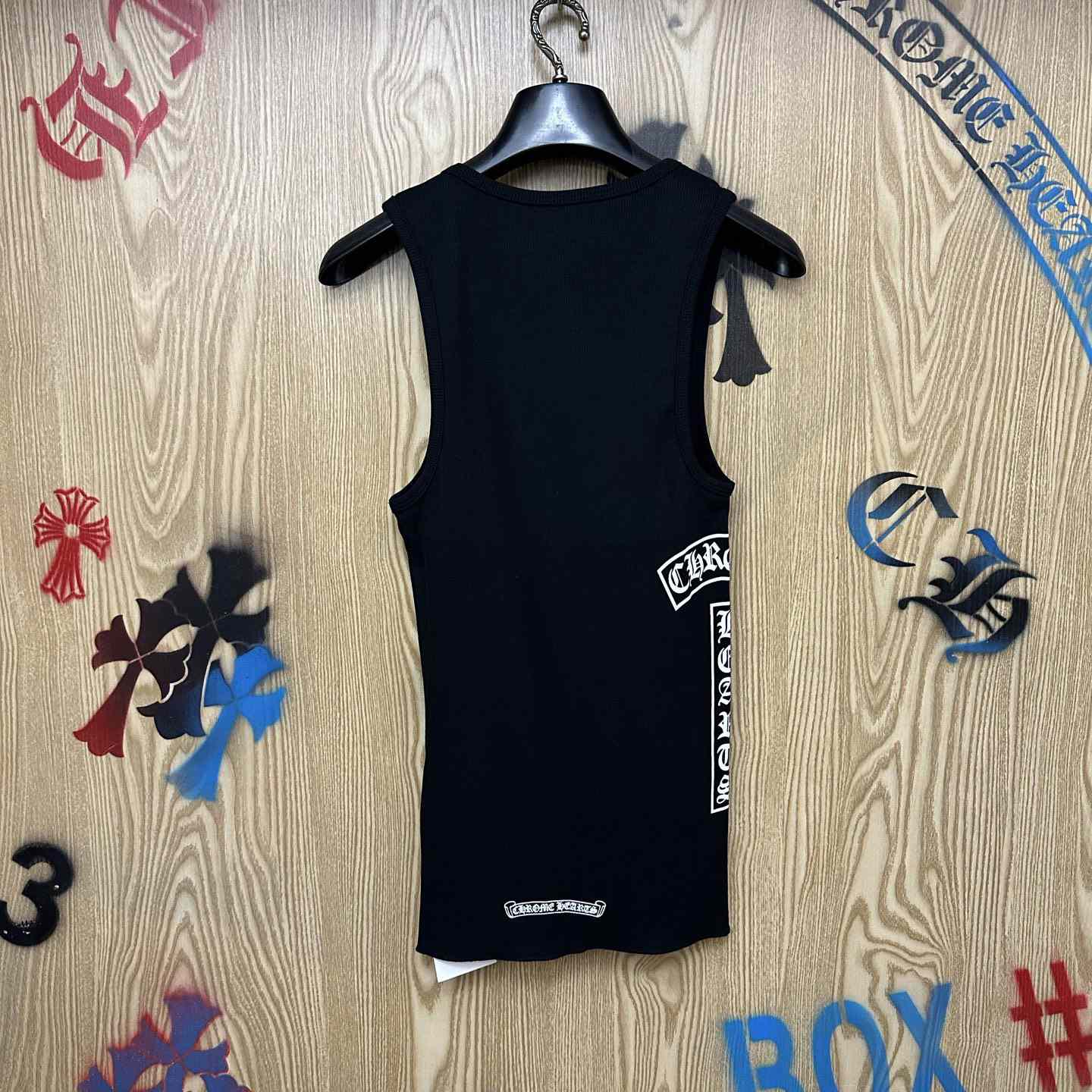 Chrome Hearts Eye Chart Logo Tank Top - DesignerGu