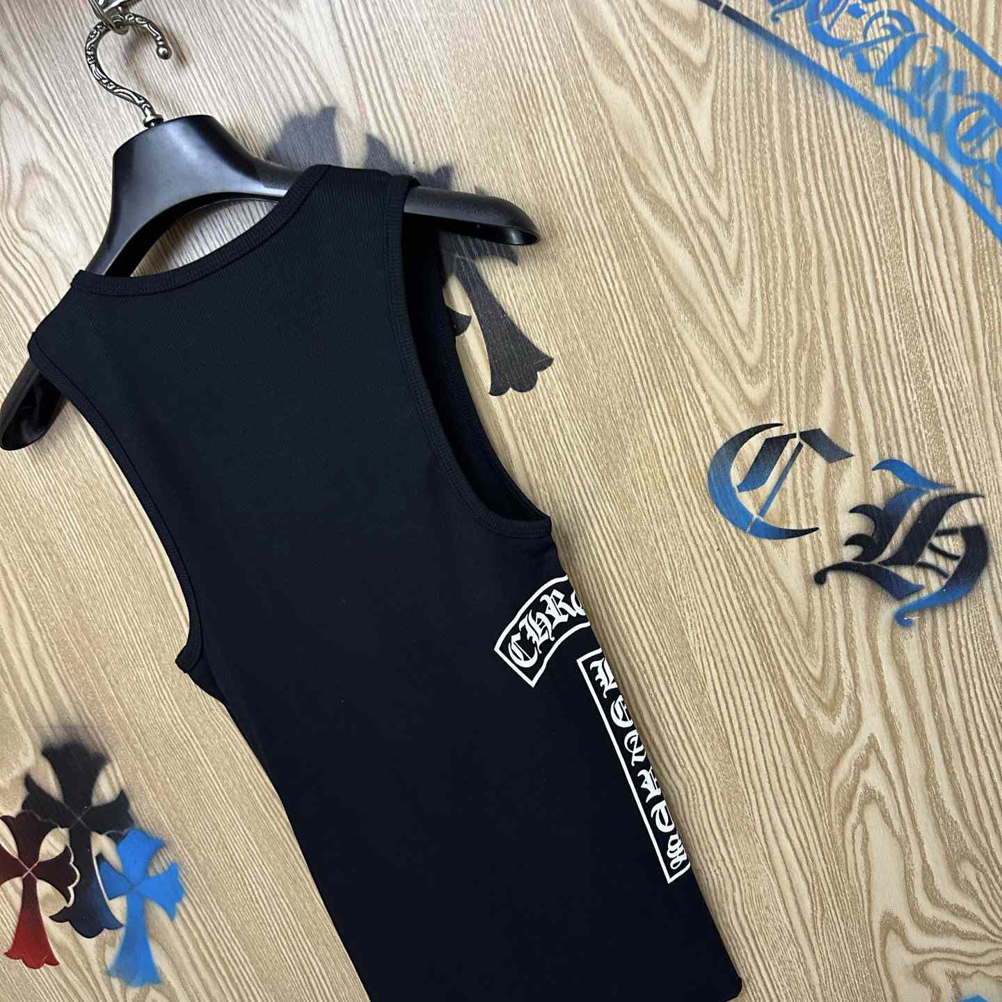 Chrome Hearts Eye Chart Logo Tank Top - DesignerGu