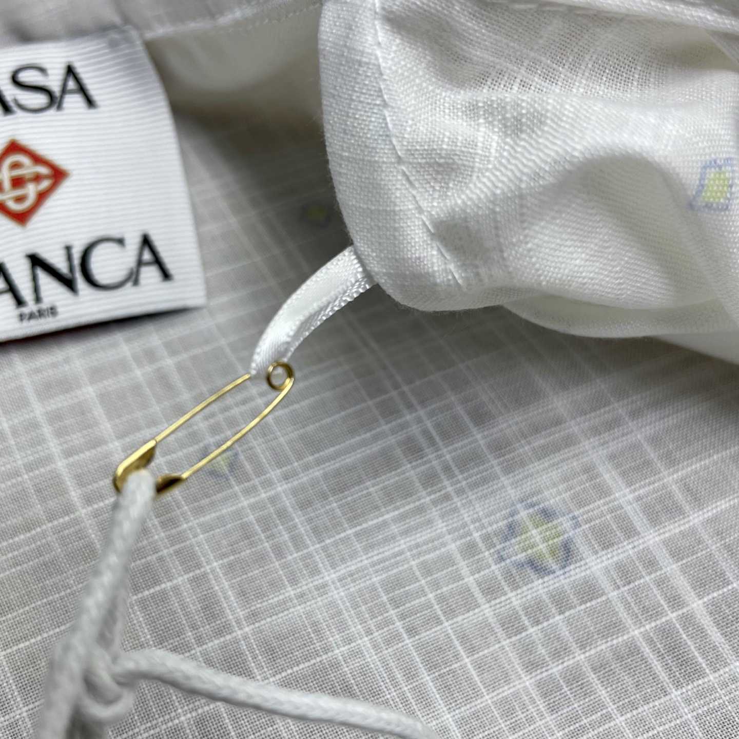 Casablanca Degrade Monogram Short Sleeve Linen Shirt CA3582 - DesignerGu