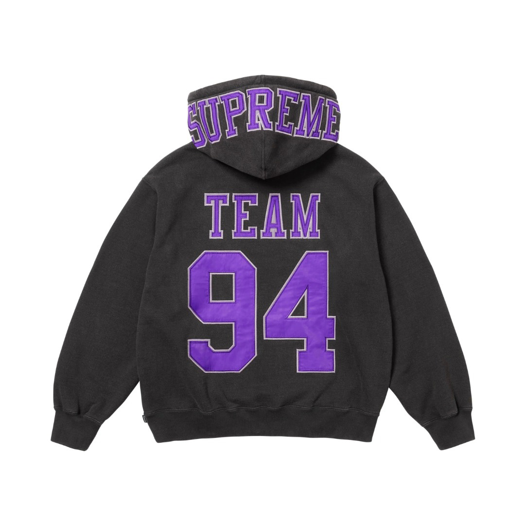Supreme Team 94 Hooded Sweatshirt 'Black' - DesignerGu