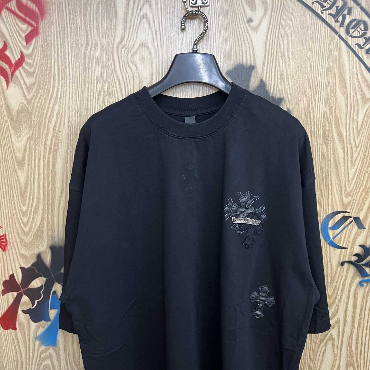 Chrome Hearts Cross Patch T-shirt 'Black' - DesignerGu