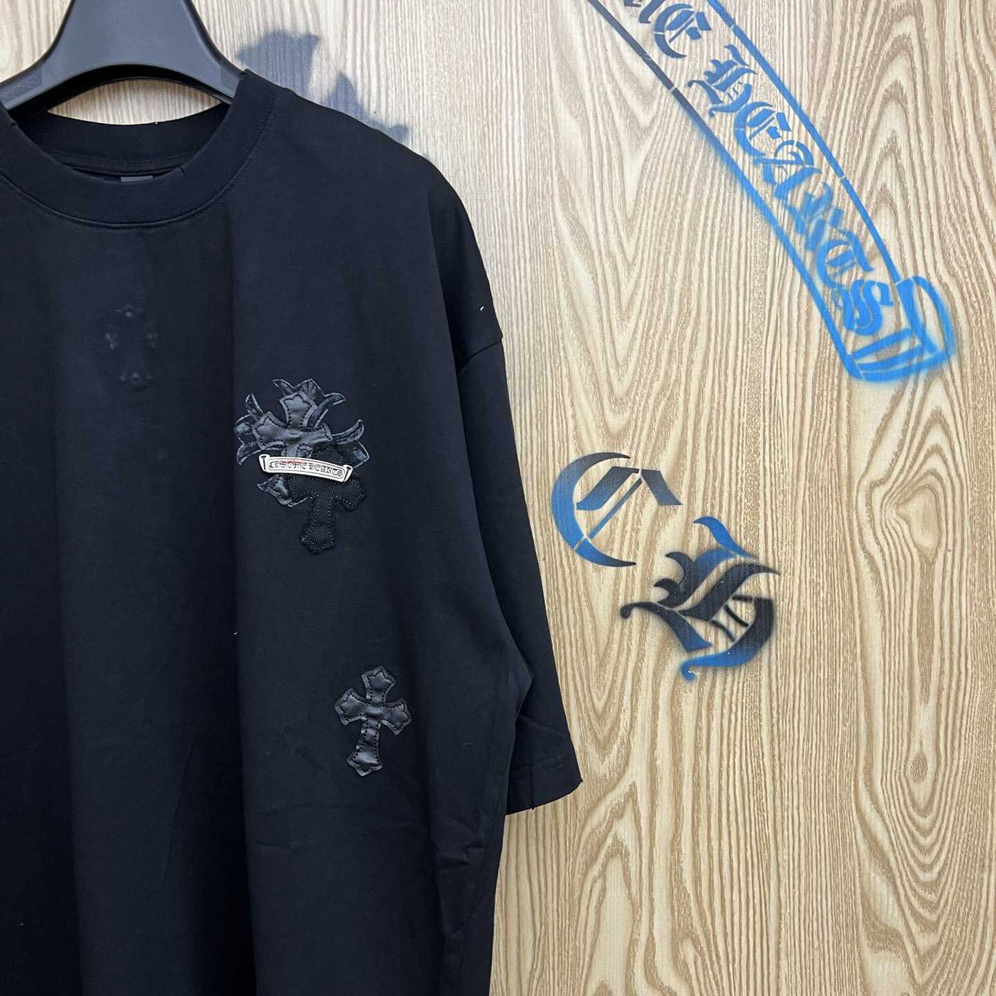 Chrome Hearts Cross Patch T-shirt 'Black' - DesignerGu