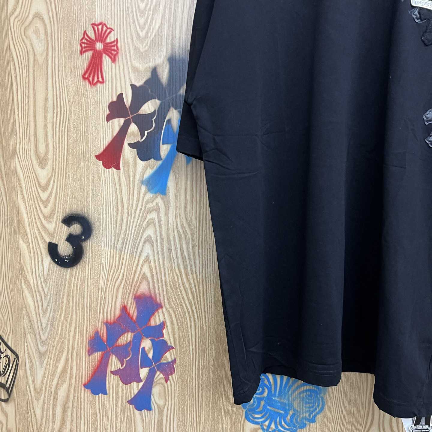 Chrome Hearts Cross Patch T-shirt 'Black' - DesignerGu