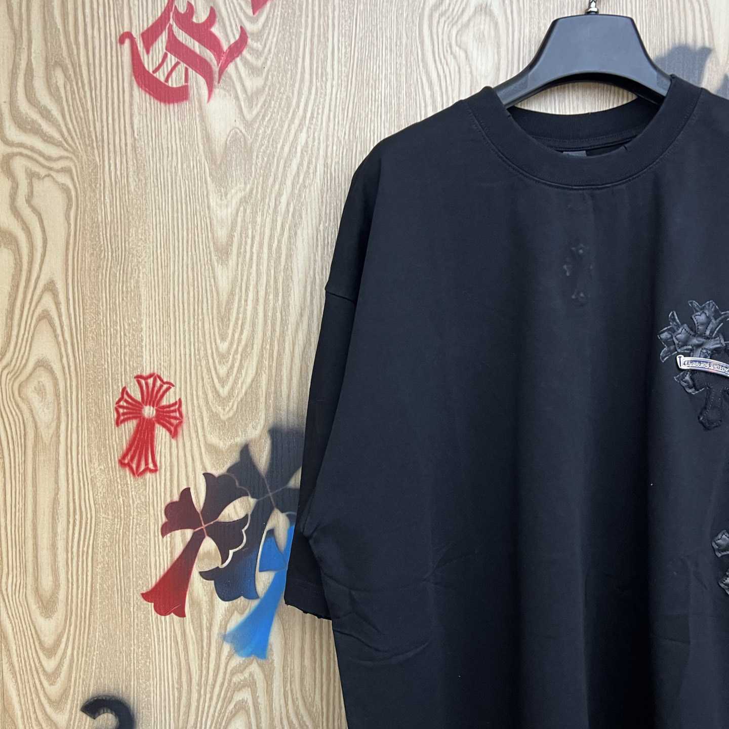 Chrome Hearts Cross Patch T-shirt 'Black' - DesignerGu