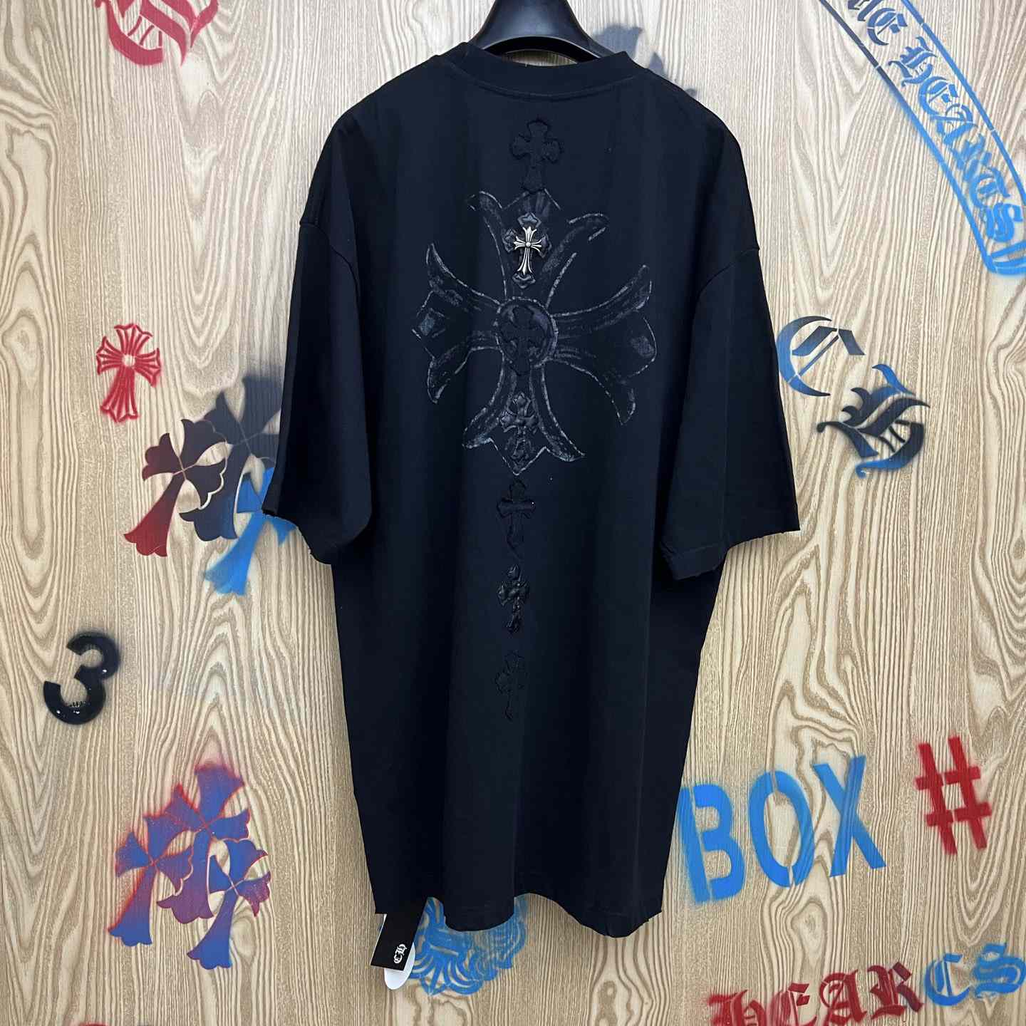 Chrome Hearts Cross Patch T-shirt 'Black' - DesignerGu