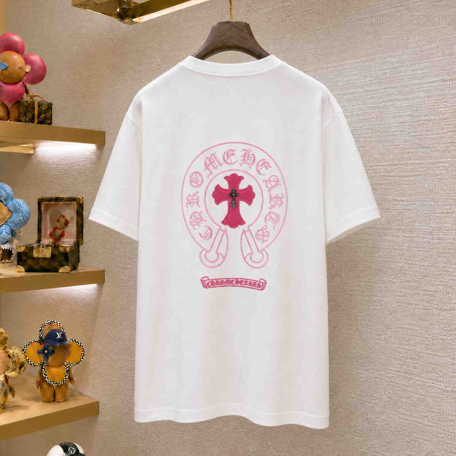 Chrome Hearts  Croce Heart Cross T-shirt - DesignerGu