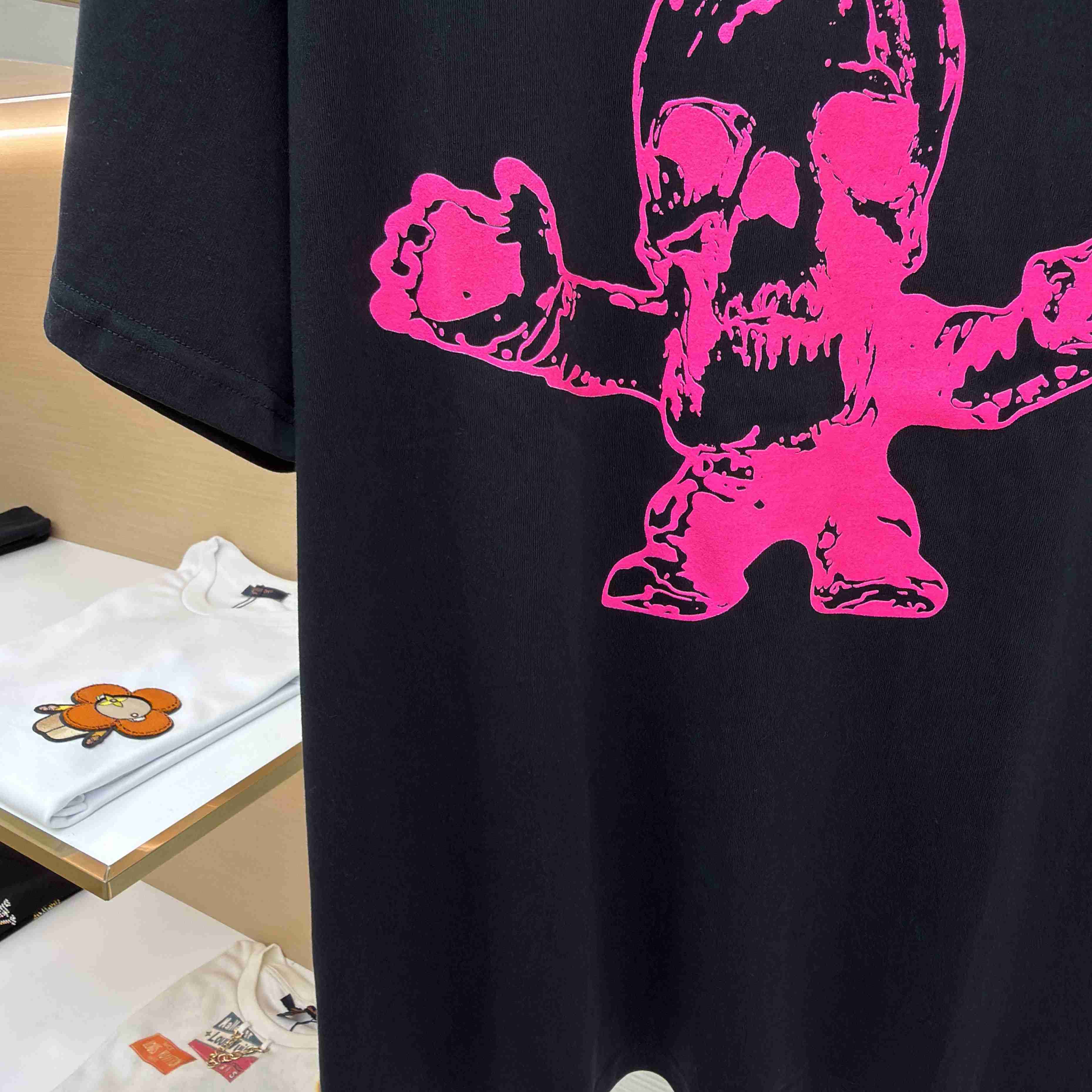 Chrome Hearts Foti Logo Short-Sleeve T-Shirt 'Black/Pink' - DesignerGu