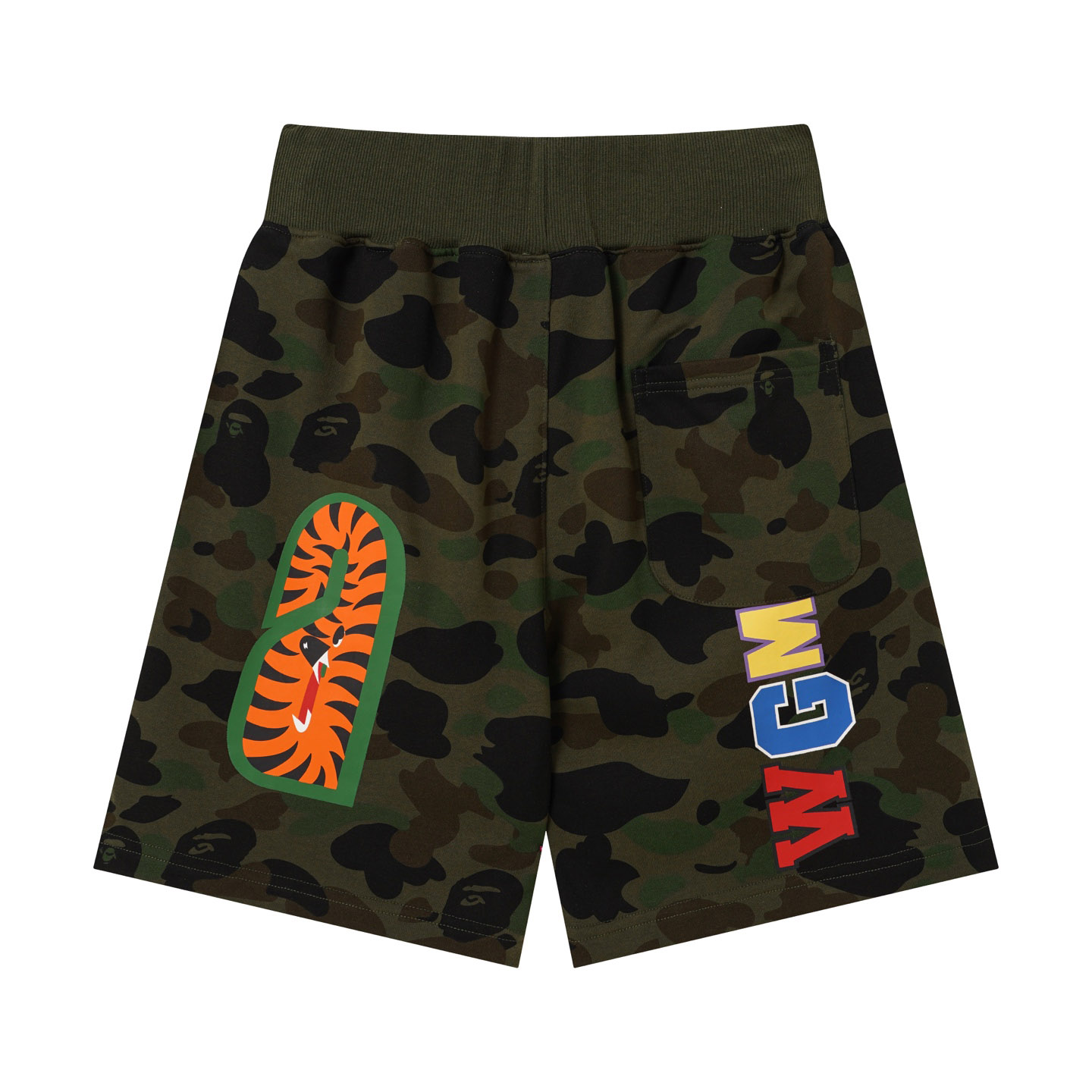 Bape Camo Shark Track Shorts - DesignerGu