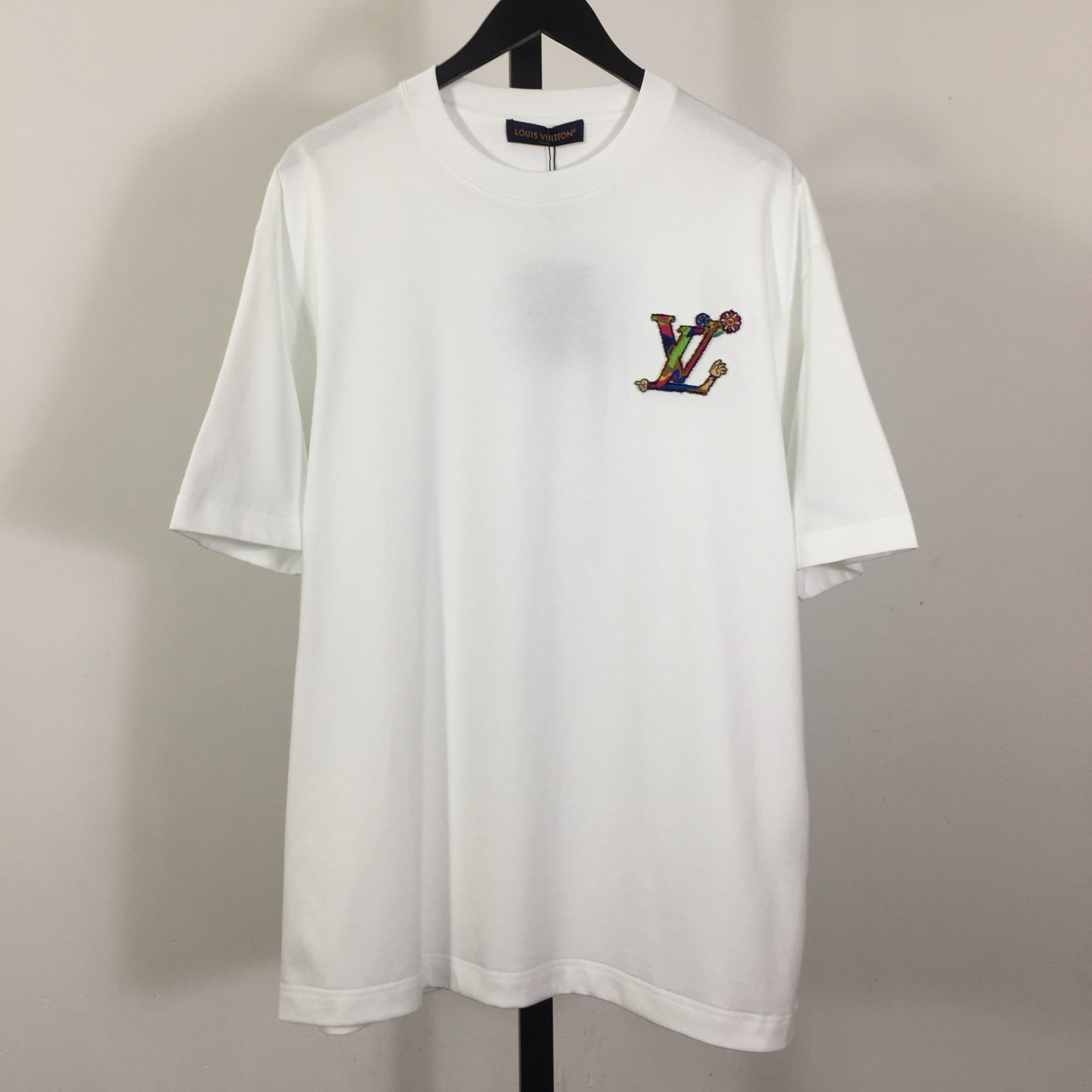 Louis Vuitton Logo Cotton T-Shirt  - DesignerGu