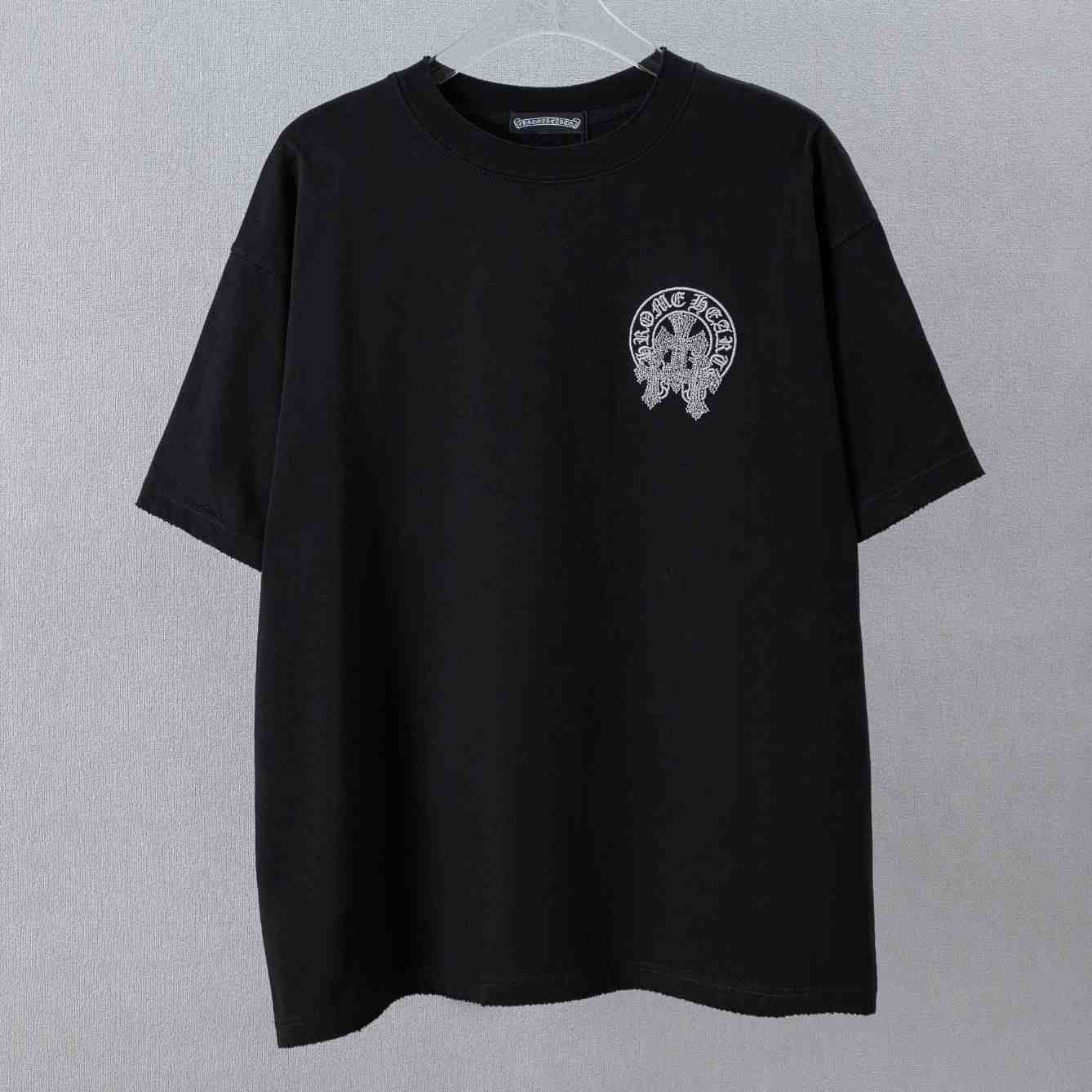Chrome Hearts Embroidered Letter Logo T-Shirt 'Black' - DesignerGu