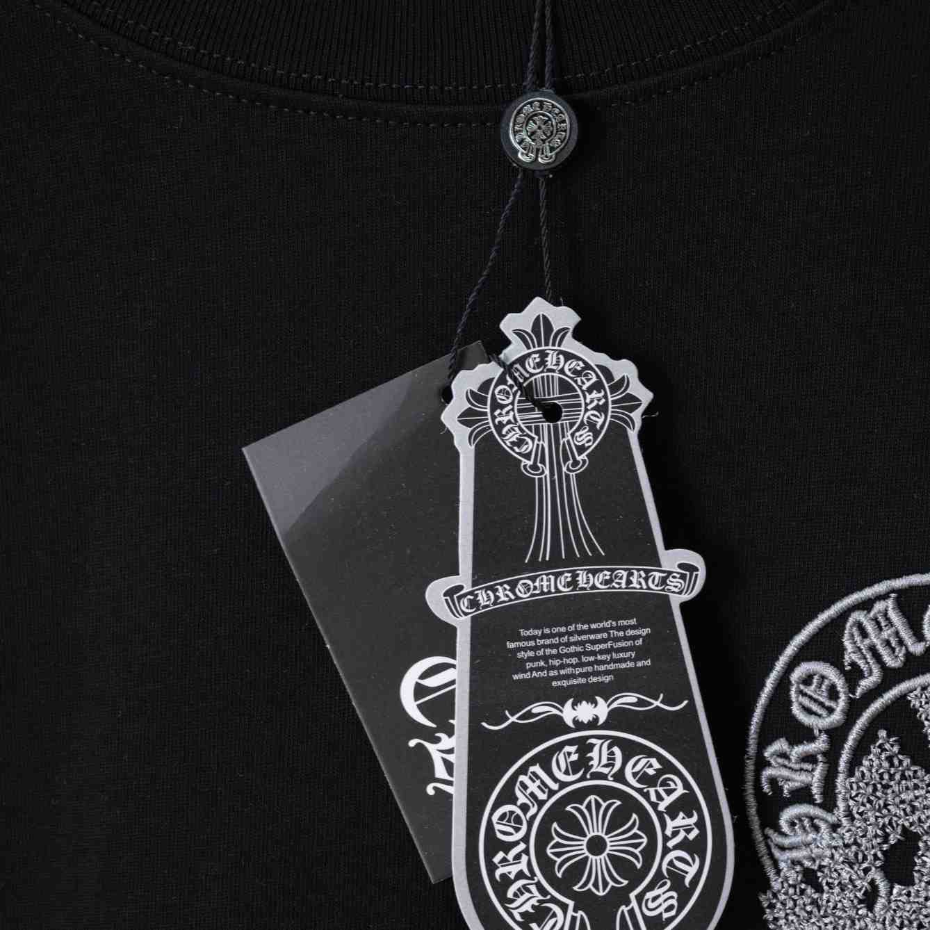 Chrome Hearts Embroidered Letter Logo T-Shirt 'Black' - DesignerGu