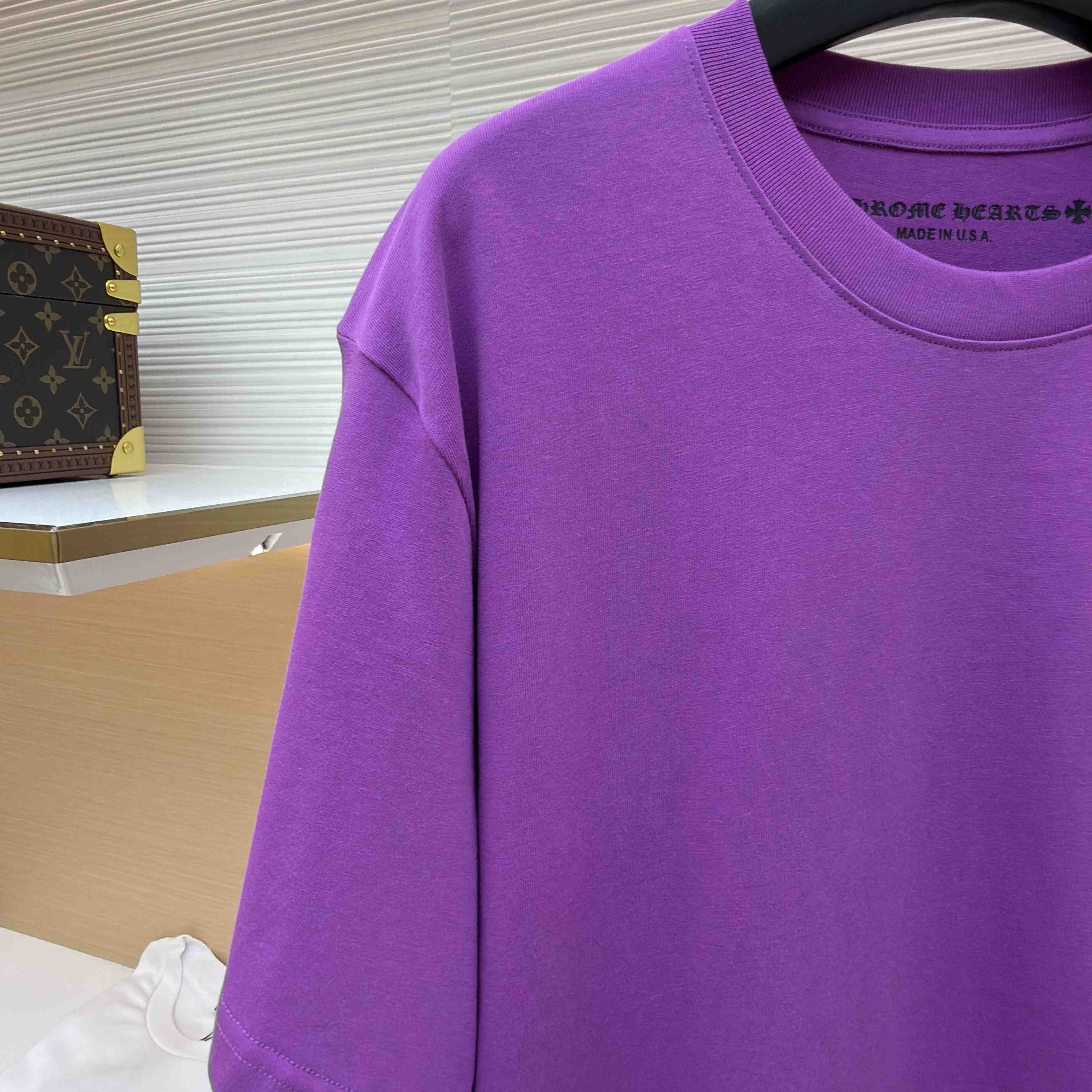Chrome Hearts x Matty Boy Spider Web T-Shirt 'Purple' - DesignerGu