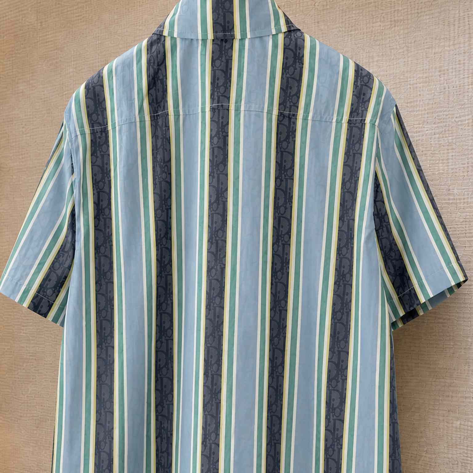 Dior Dioriviera Dior Oblique Sun Stripes Short-Sleeved Shirt - DesignerGu