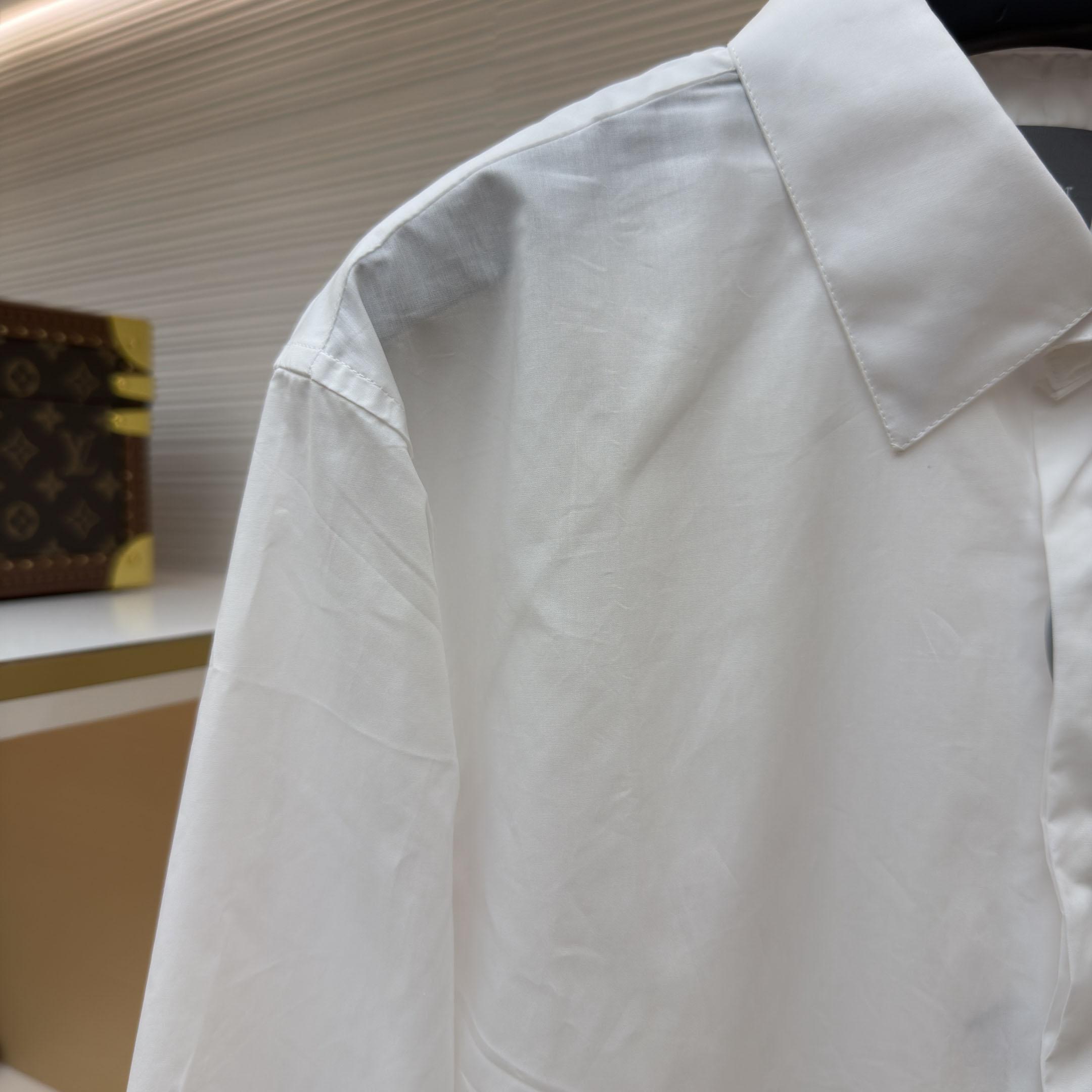 Dior Shirt With Dior Embroidery - DesignerGu