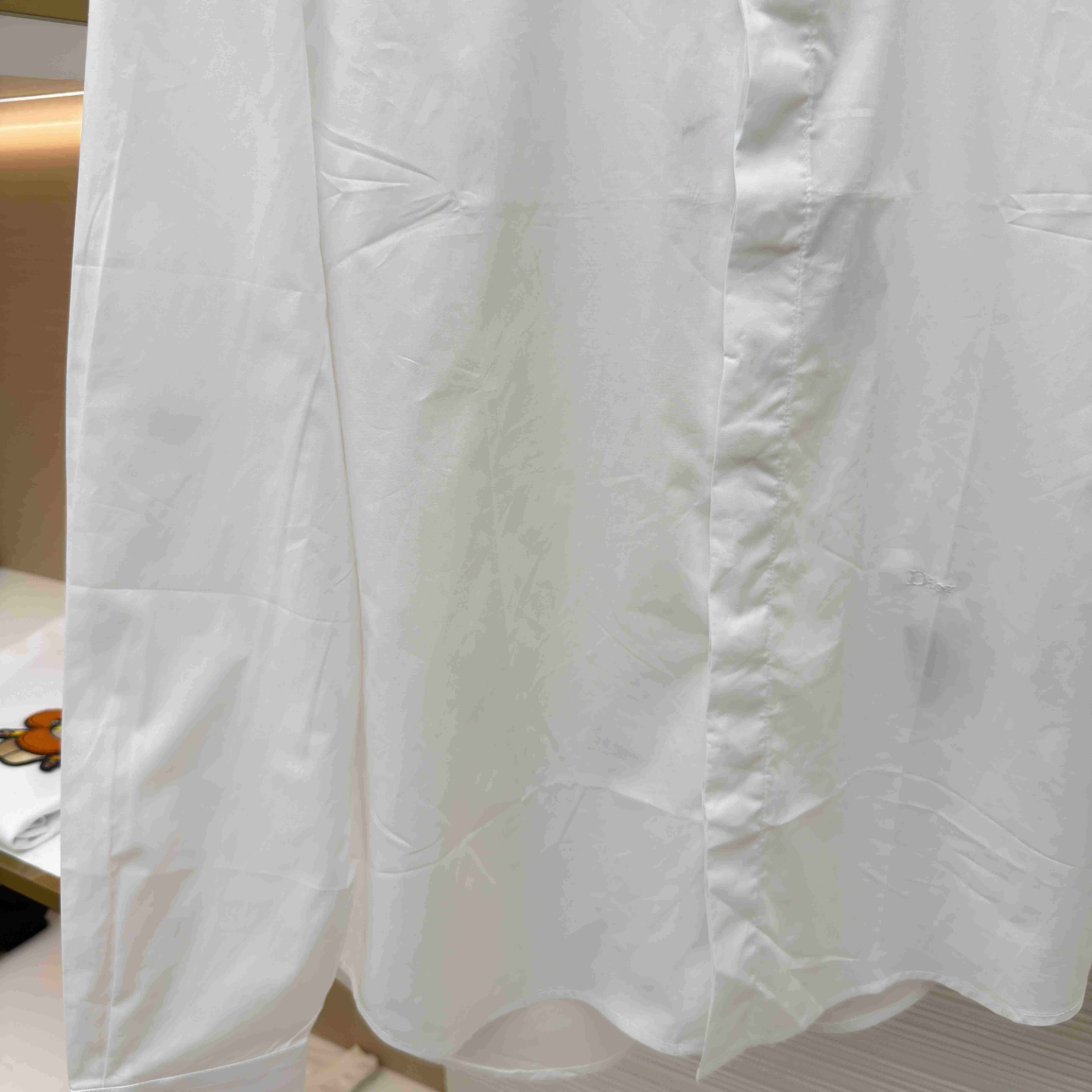 Dior Shirt With Dior Embroidery - DesignerGu