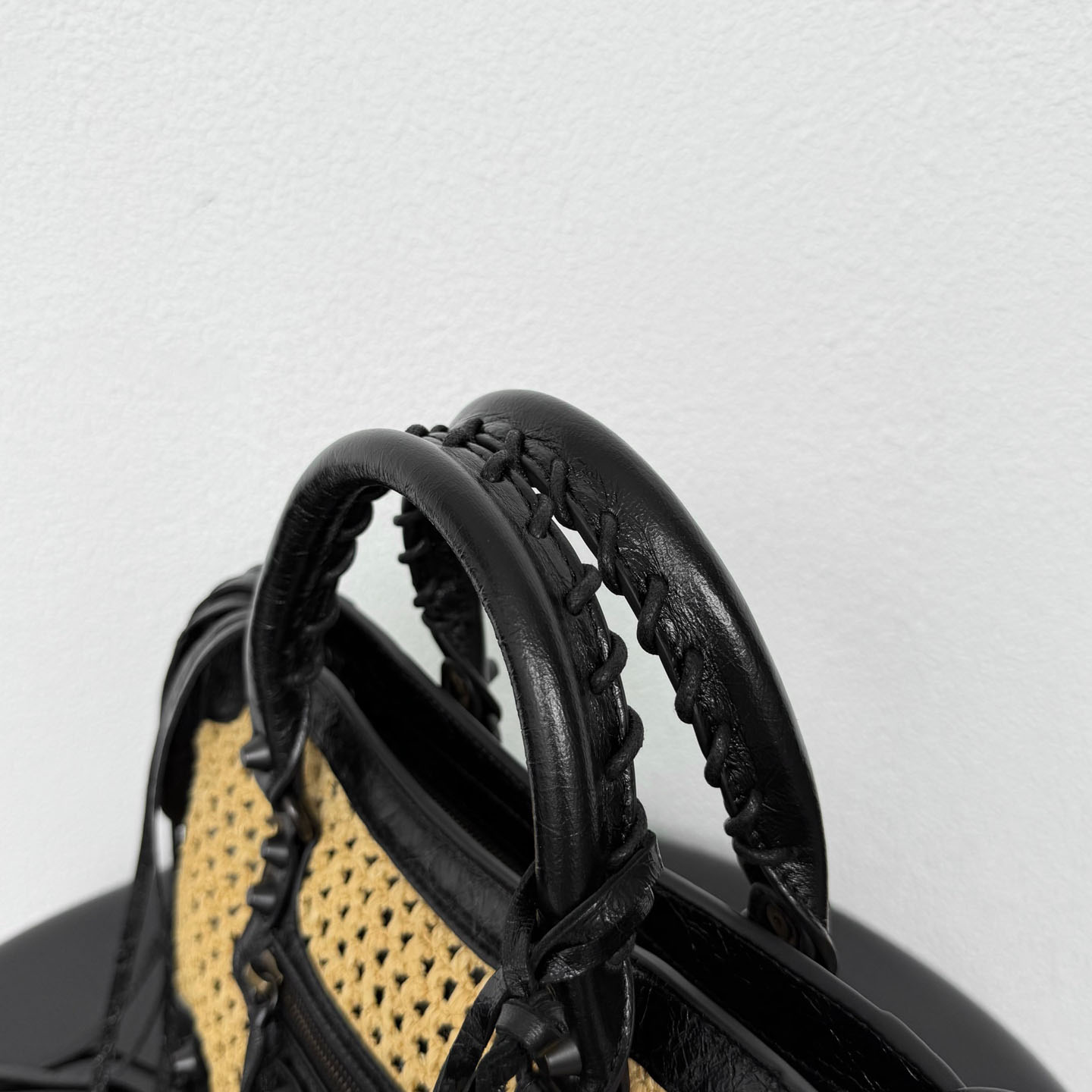 Balenciaga  Le City Bag Small In Natural/Black - DesignerGu