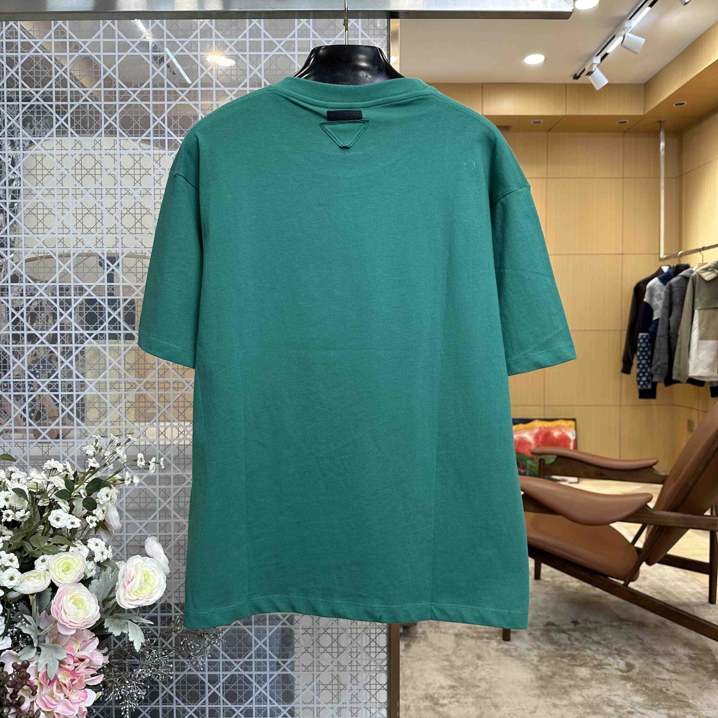 Prada Cotton Jersey T-Shirts - DesignerGu