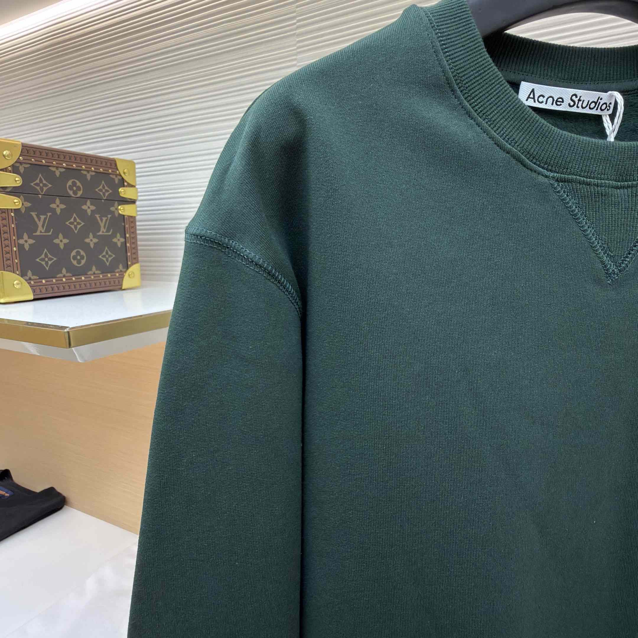 Acne Studios Fleece Sweatshirt With Logo - DesignerGu