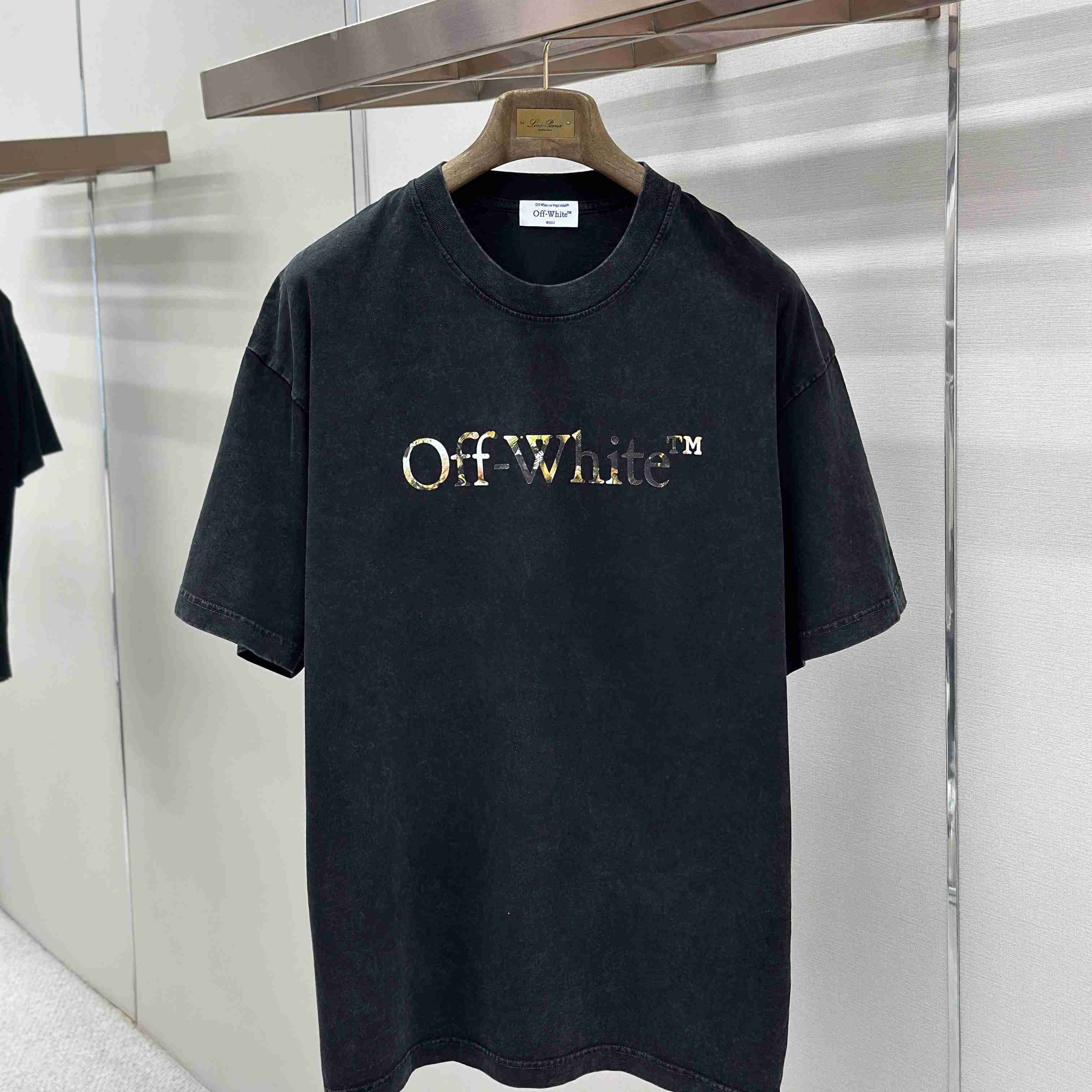 Off-White Art Print Twill T-Shirt - DesignerGu