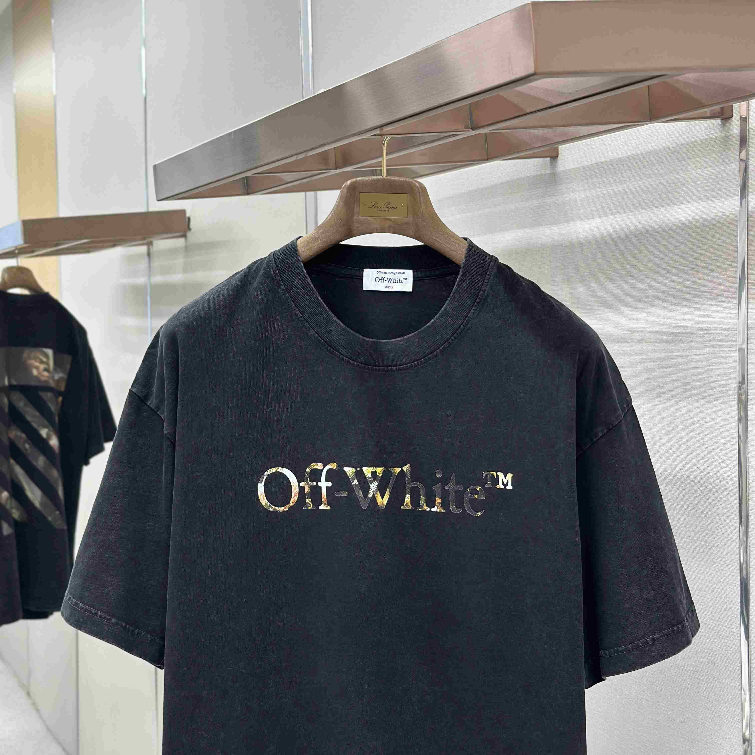 Off-White Art Print Twill T-Shirt - DesignerGu