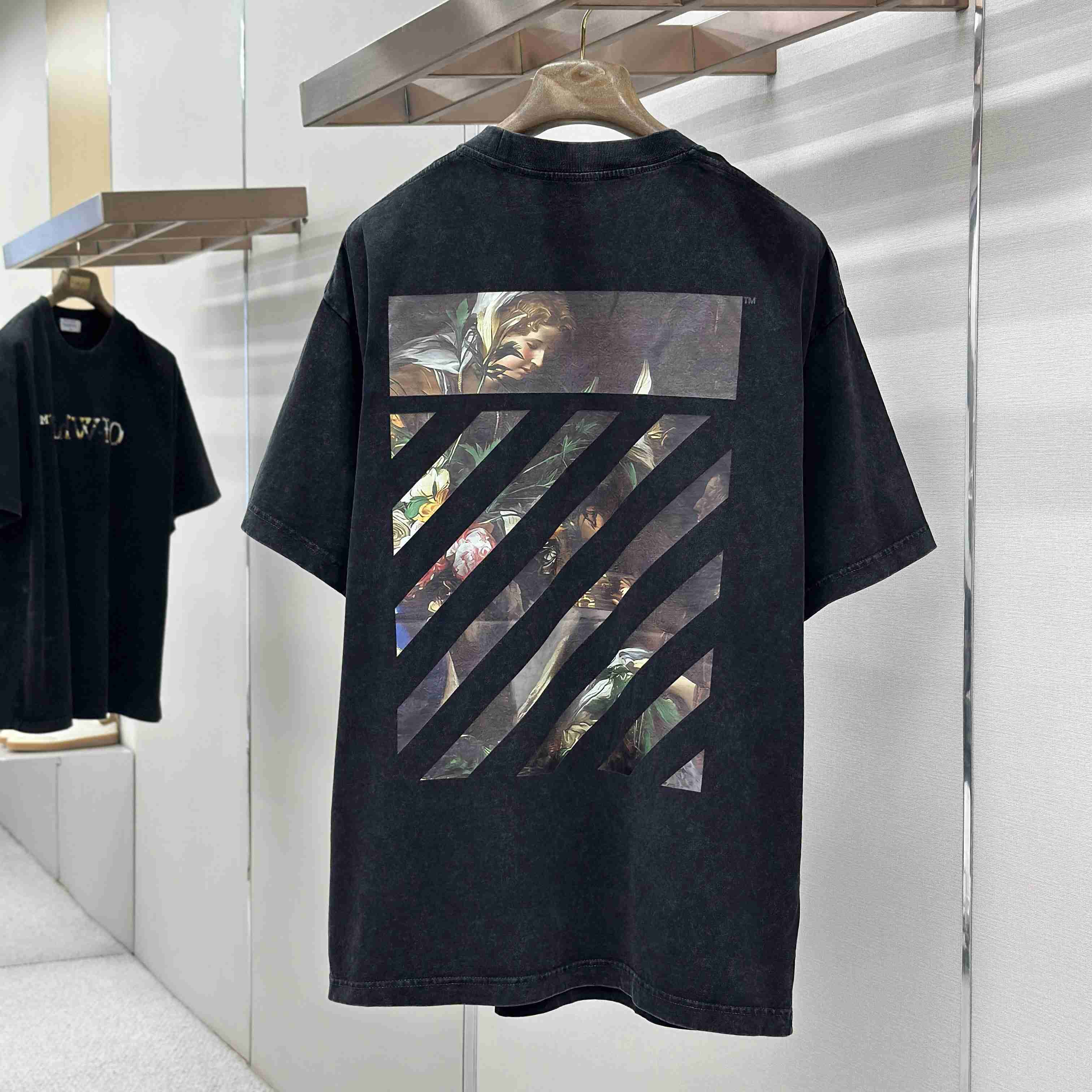 Off-White Art Print Twill T-Shirt - DesignerGu