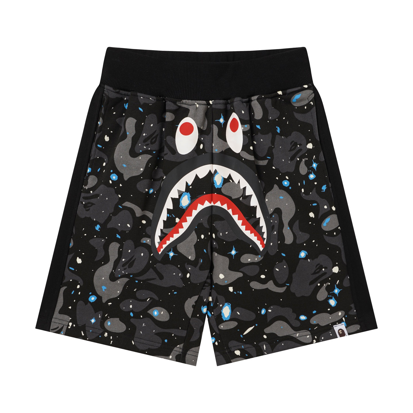 Bape Space Camo Shark Sweat Shorts  - DesignerGu