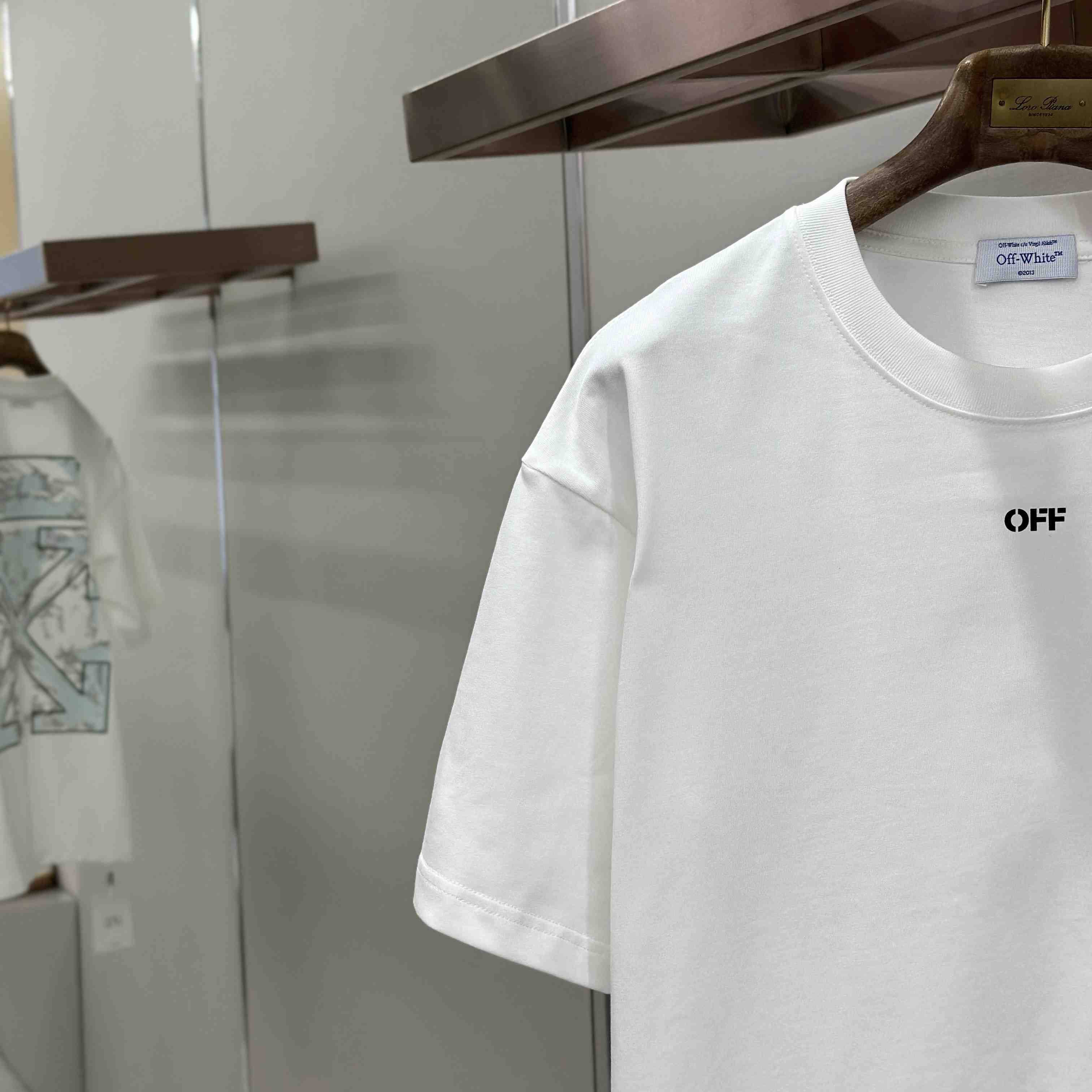 Off-White Art Print Twill T-Shirt - DesignerGu