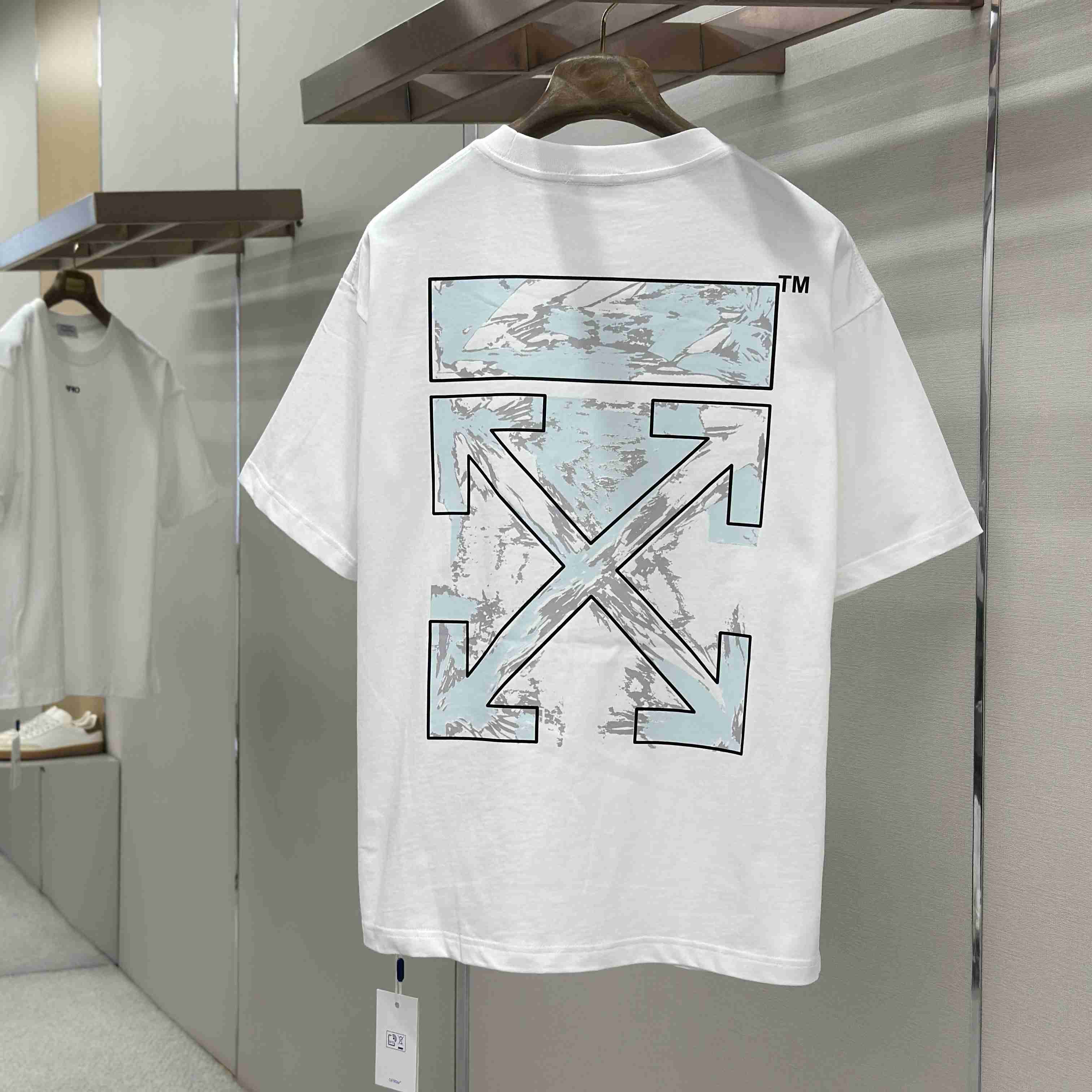 Off-White Art Print Twill T-Shirt - DesignerGu