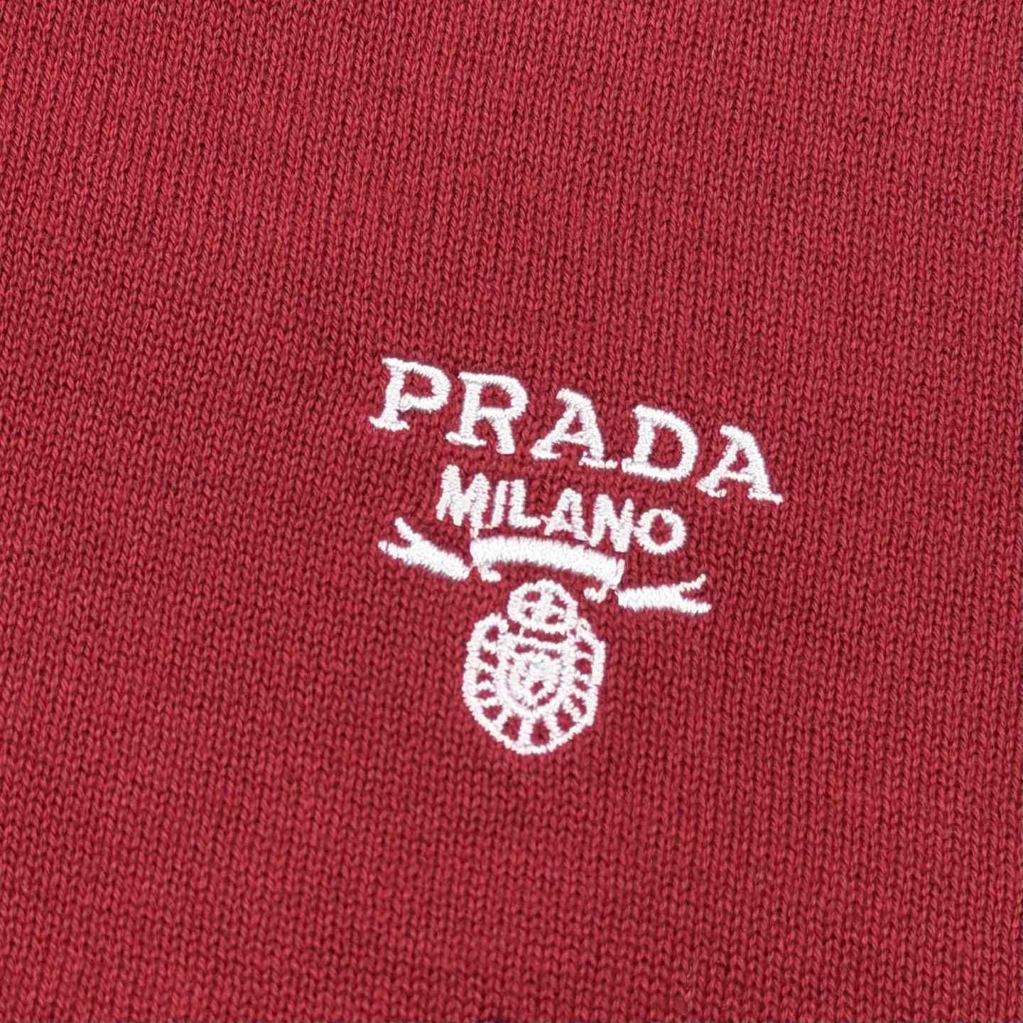 Prada Superfine Wool Polo Shirt - DesignerGu