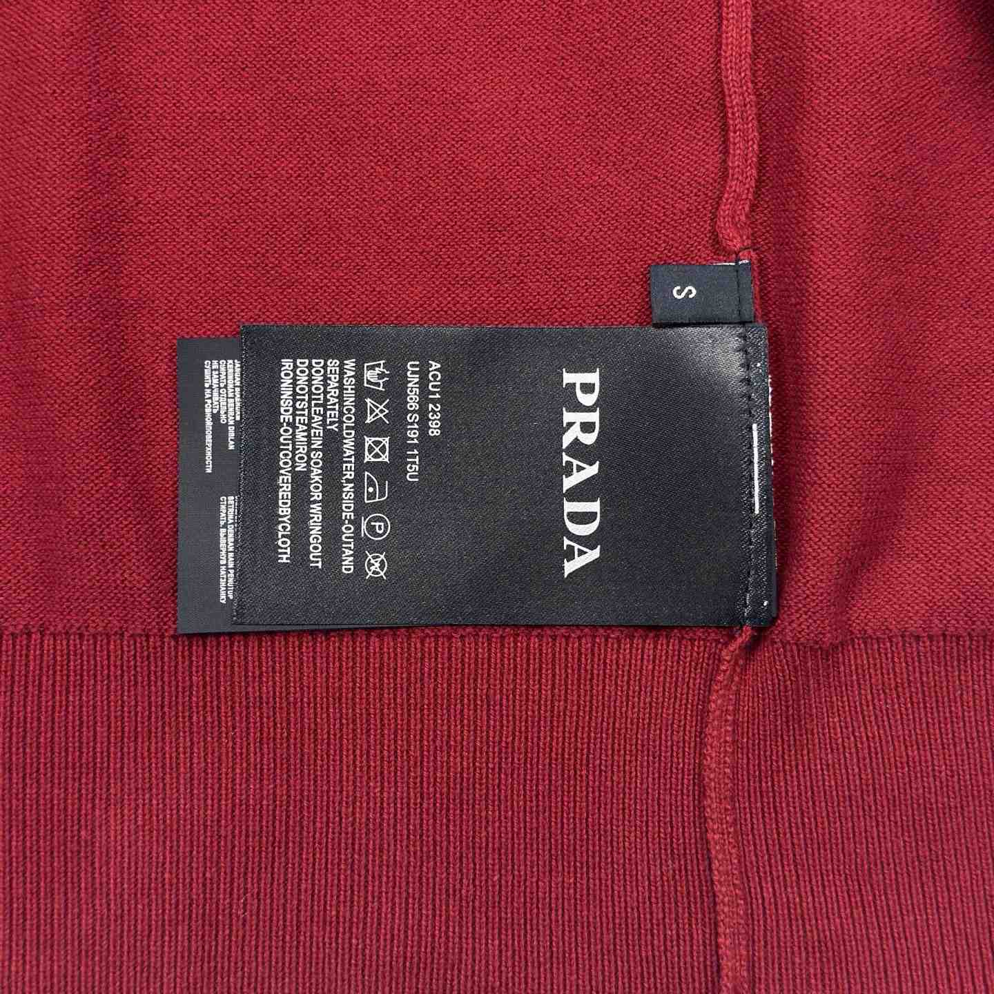 Prada Superfine Wool Polo Shirt - DesignerGu