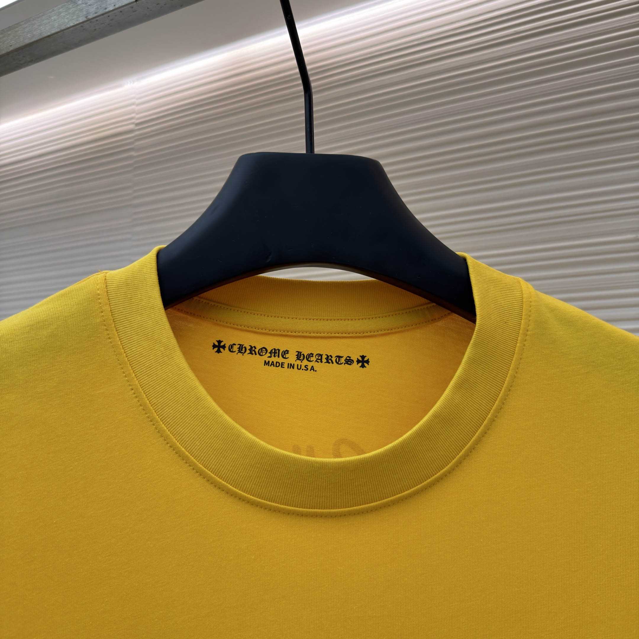 Chrome Hearts Matty Boy Call Me Yellow Short Sleeve Tee - DesignerGu
