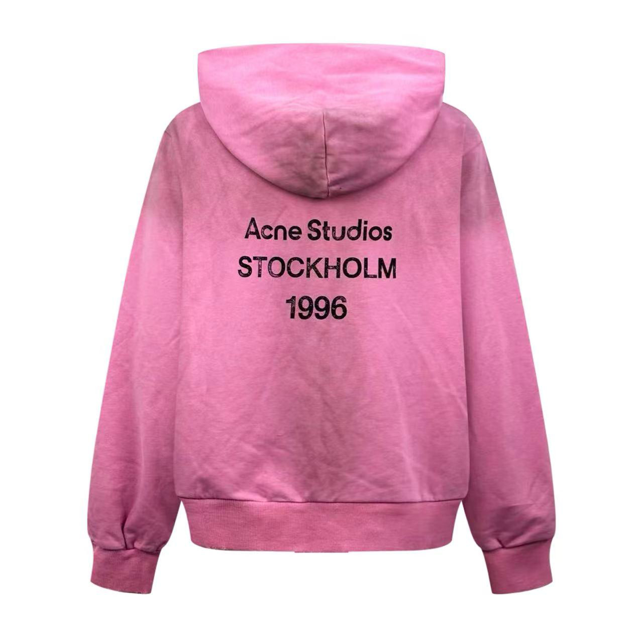 Acne Studios Fleece Logo Hoodie - DesignerGu