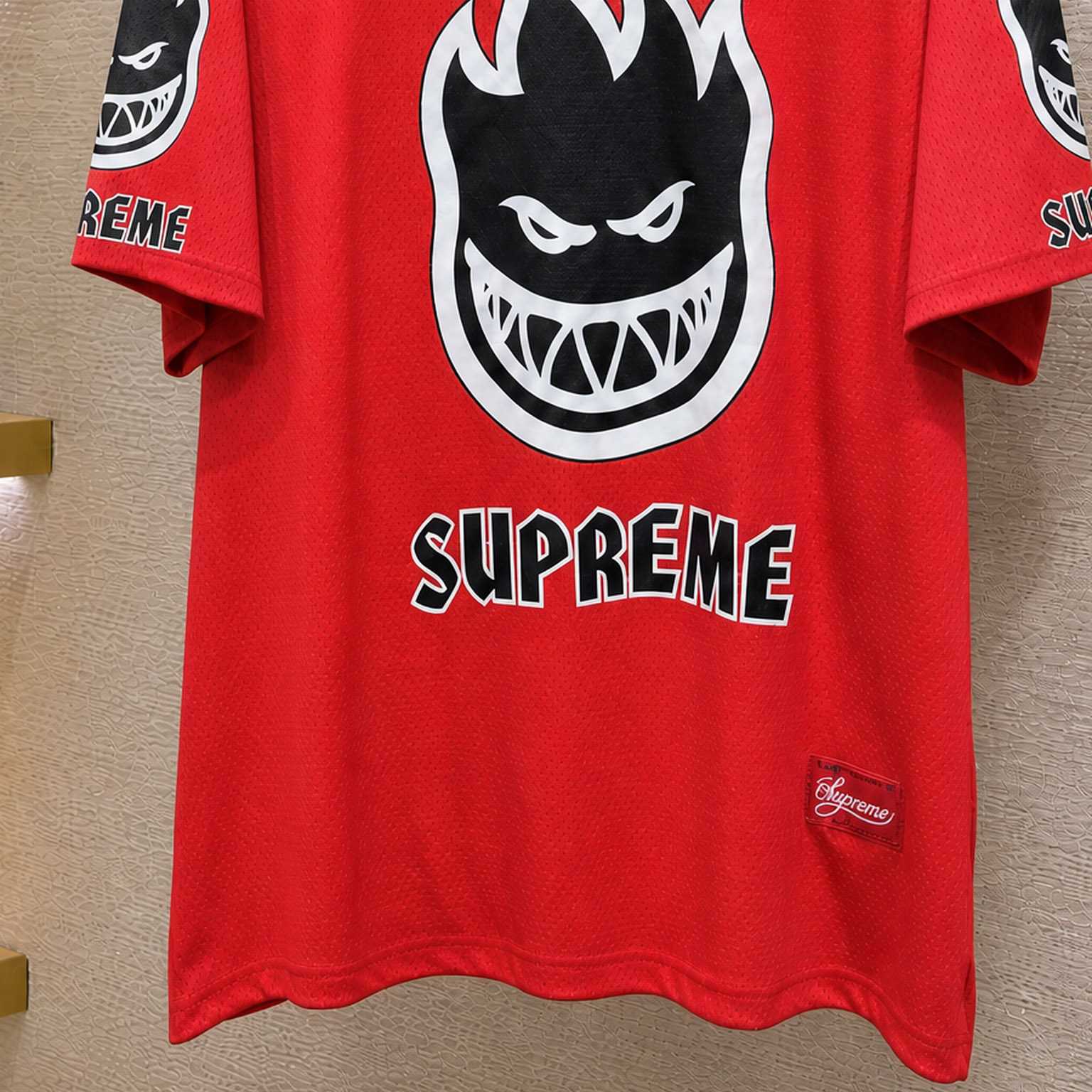 Supreme x Spitfire Jersey 'Red' - DesignerGu