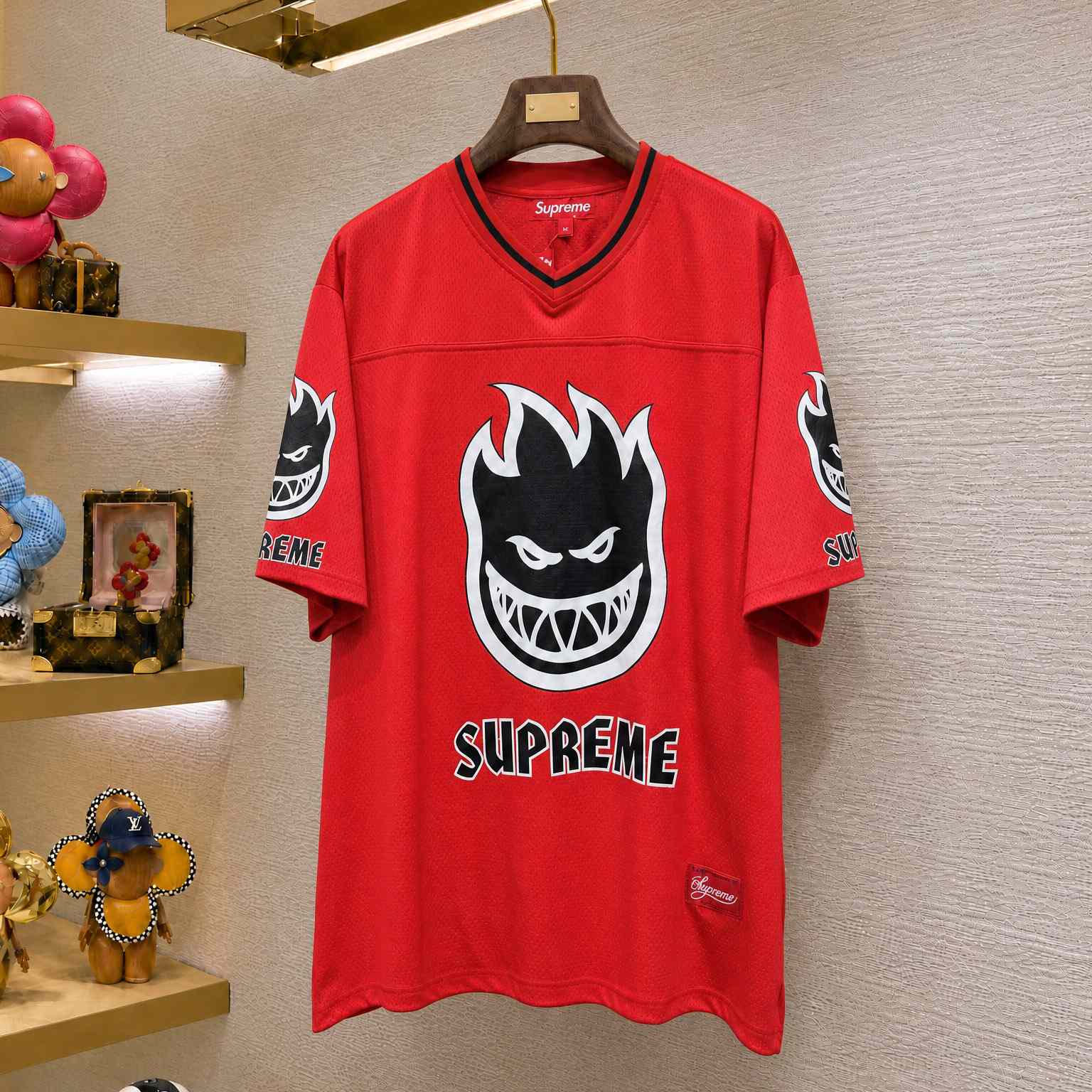 Supreme x Spitfire Jersey 'Red' - DesignerGu