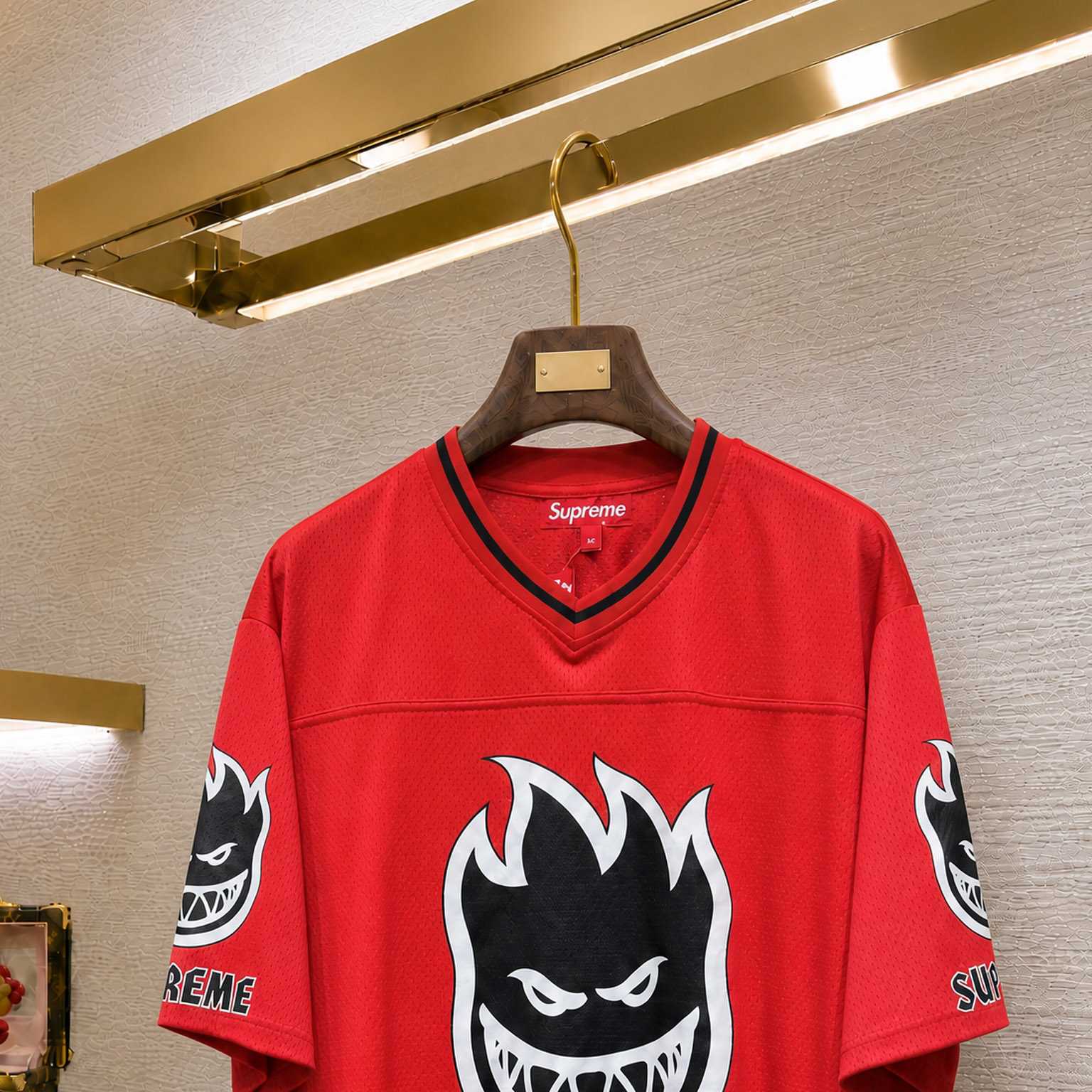 Supreme x Spitfire Jersey 'Red' - DesignerGu