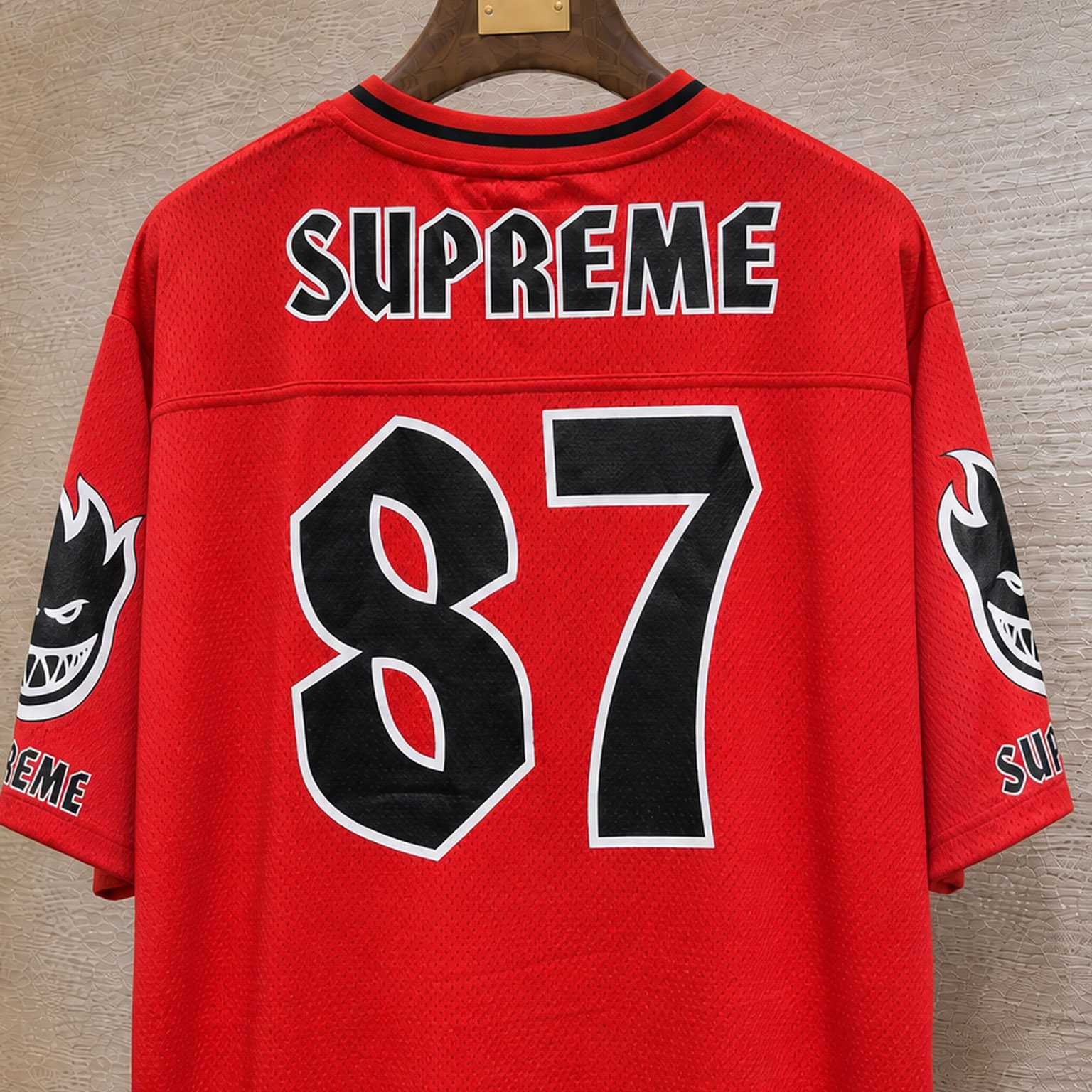 Supreme x Spitfire Jersey 'Red' - DesignerGu