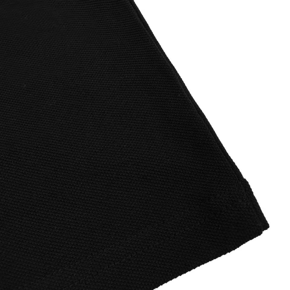 Moncler Black Logo Cotton Piquet Polo - DesignerGu