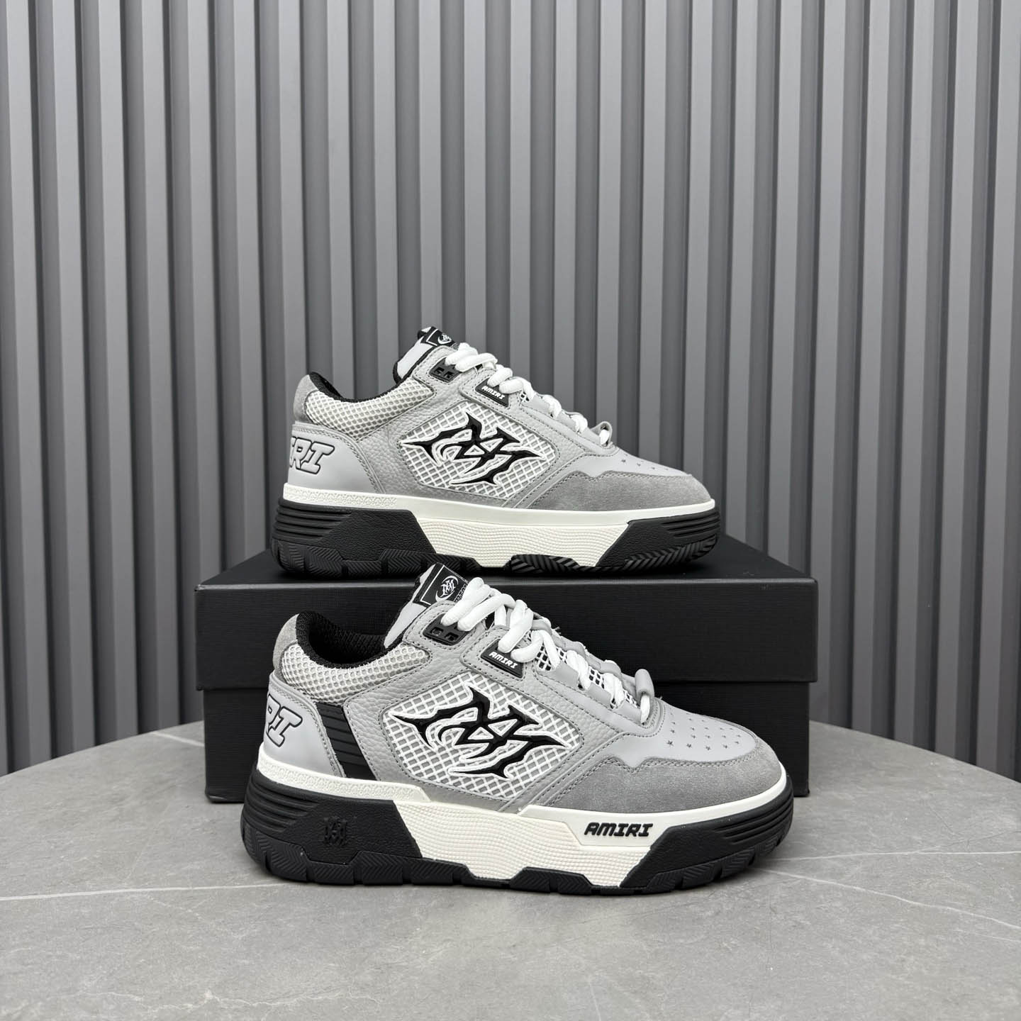 Amiri Gray MA-94 Sneakers - DesignerGu