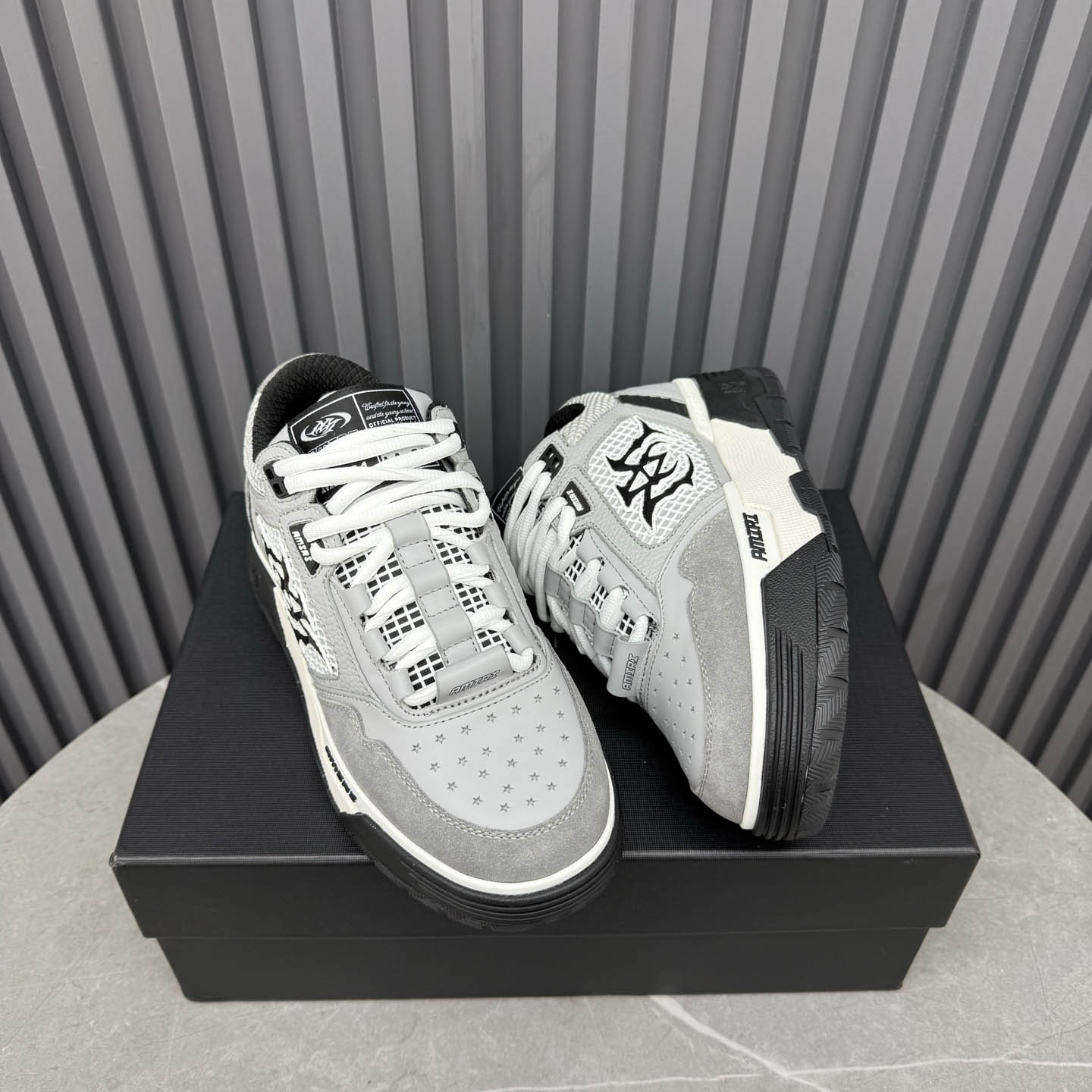 Amiri Gray MA-94 Sneakers - DesignerGu