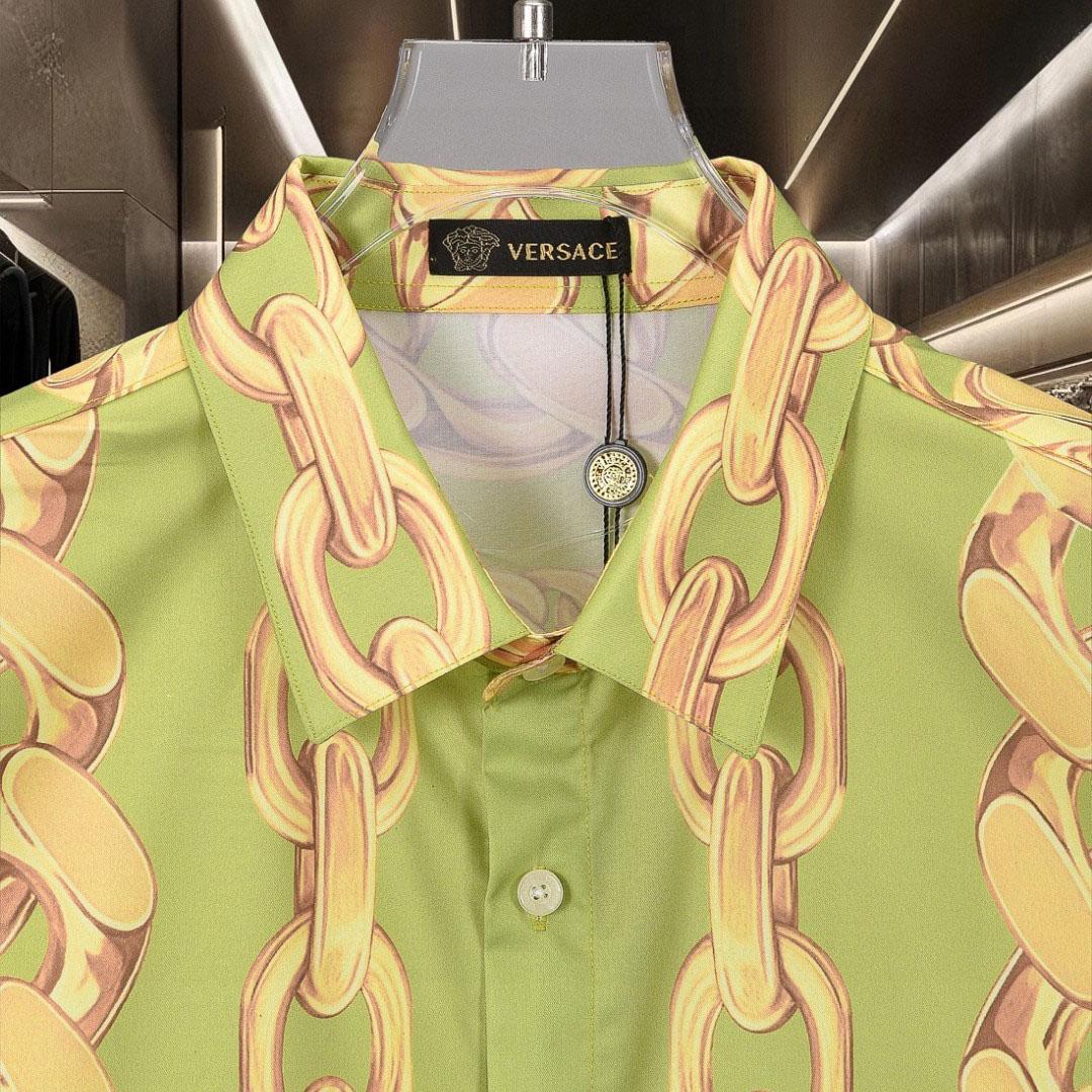 Versace Medusa Chains-Print Shirt - DesignerGu