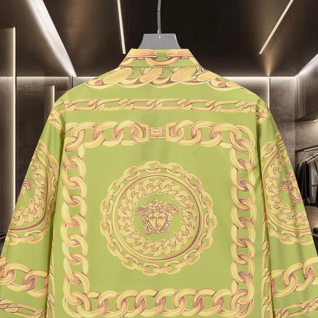 Versace Medusa Chains-Print Shirt - DesignerGu
