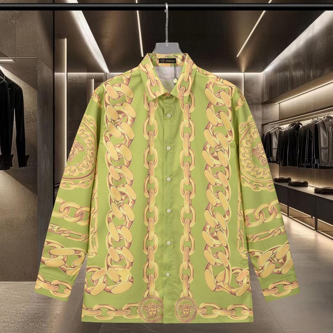 Versace Medusa Chains-Print Shirt - DesignerGu
