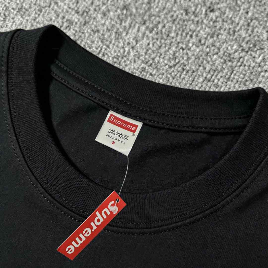 Supreme Arabic Box Logo Tee 'Black' - DesignerGu