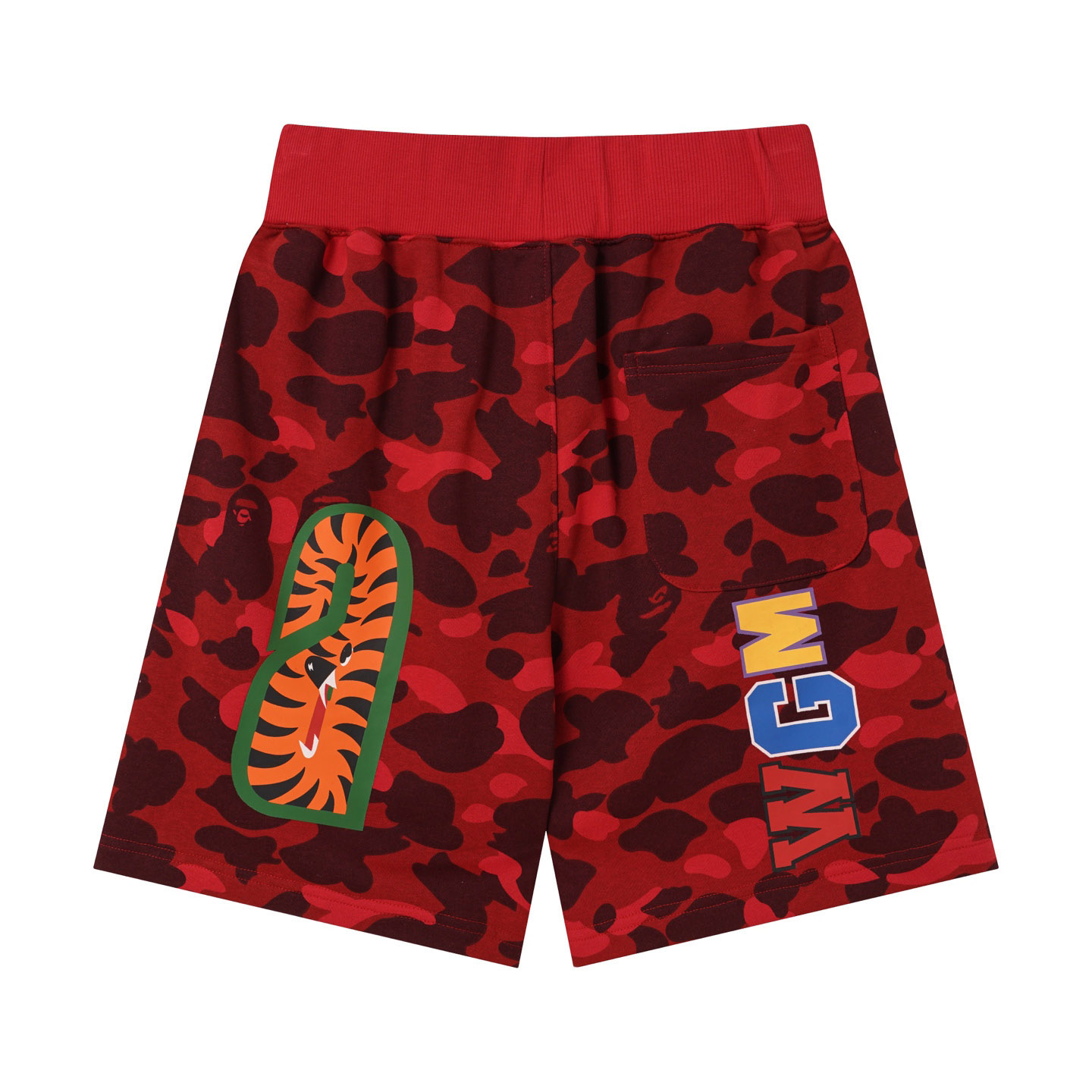 Bape Camo Shark Track Shorts - DesignerGu