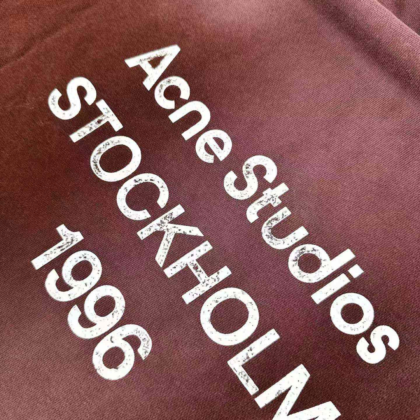 Acne Studios Fleece Logo Hoodie - DesignerGu