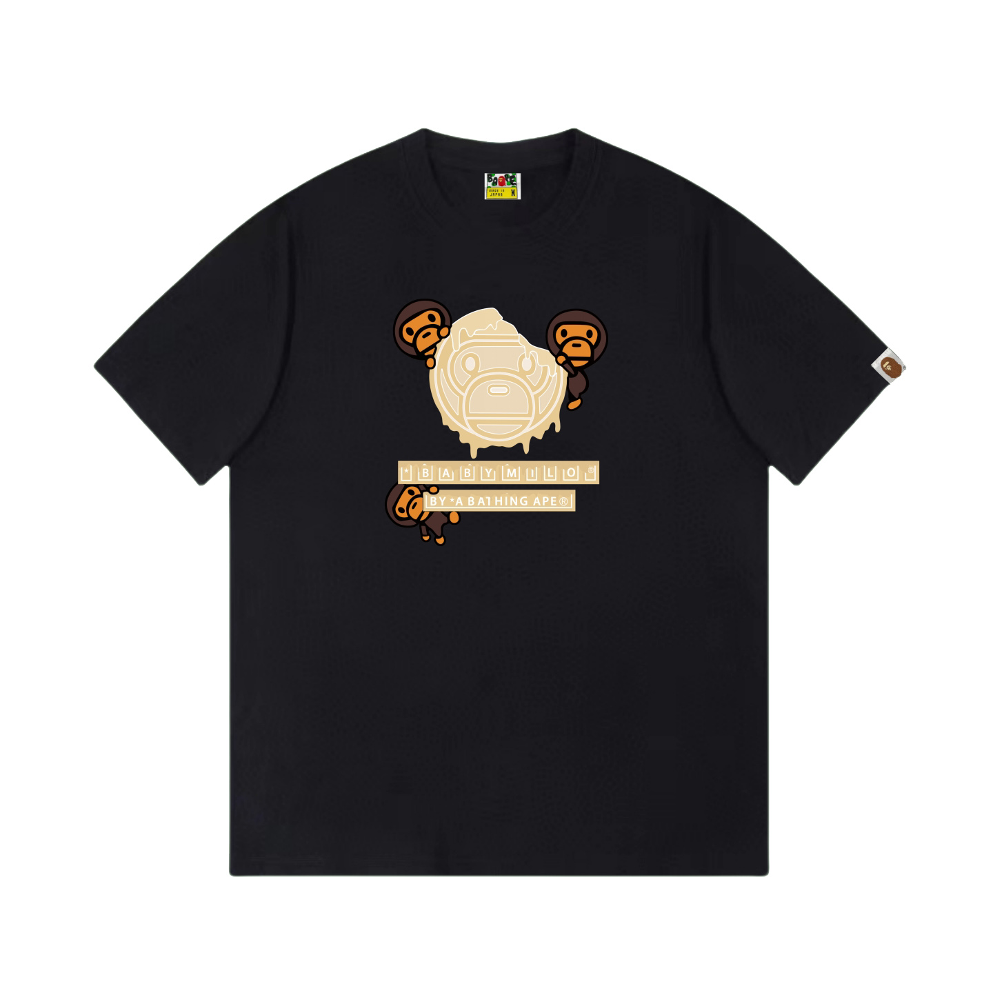 Bape Valentine Chocolate Baby Milo Tee 'Black' - DesignerGu