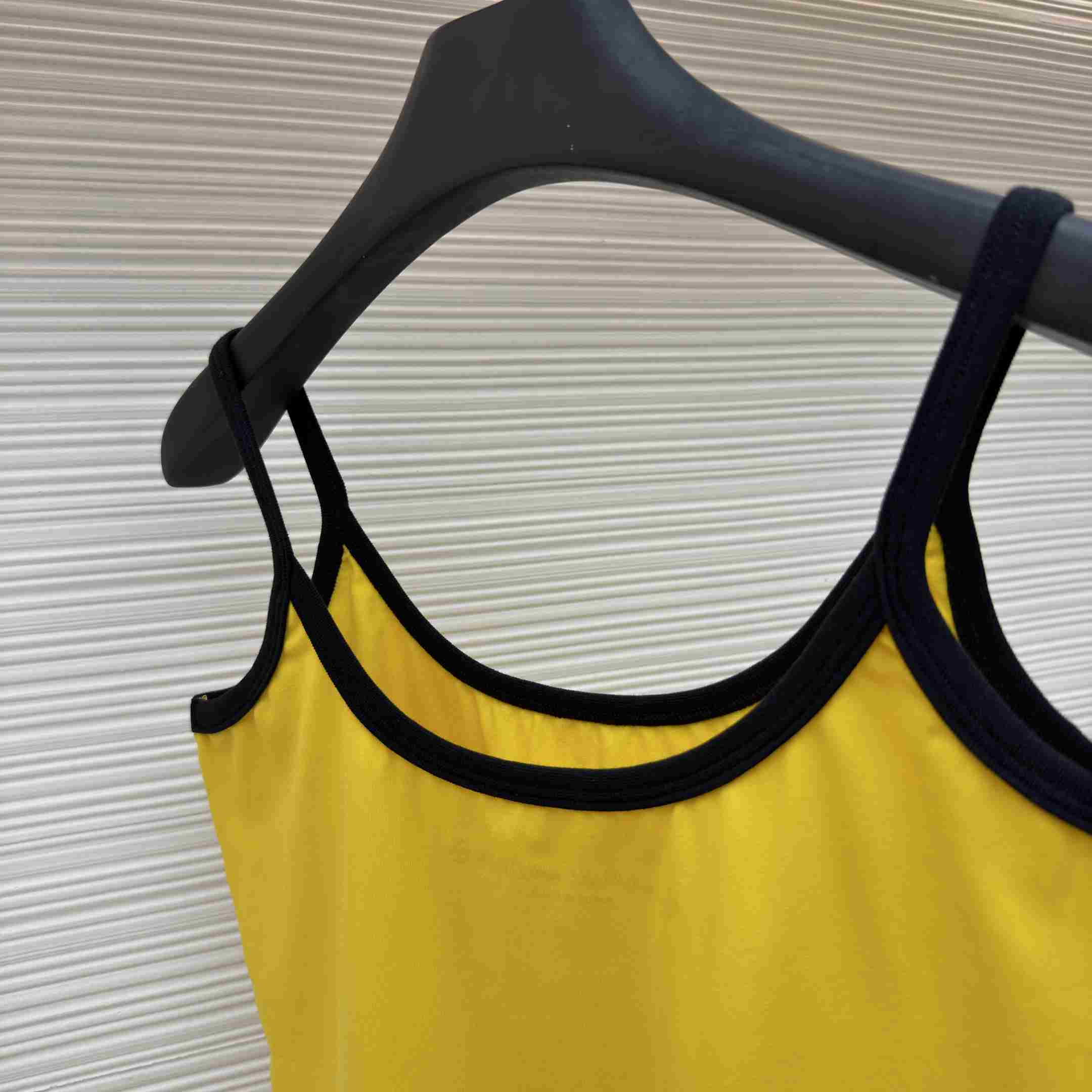 Chrome Hearts Roller Skates Yellow&Black Horseshoe Tank Top - DesignerGu