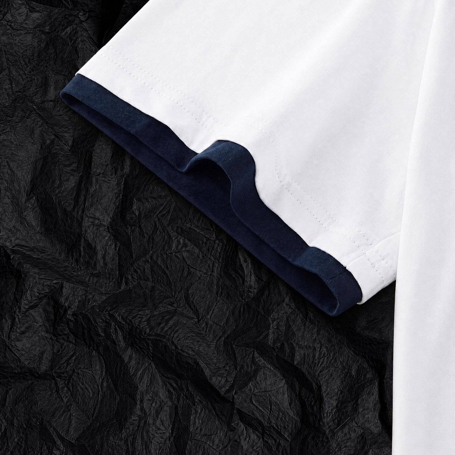 Fendi  White And blue Cotton T-shirt - DesignerGu
